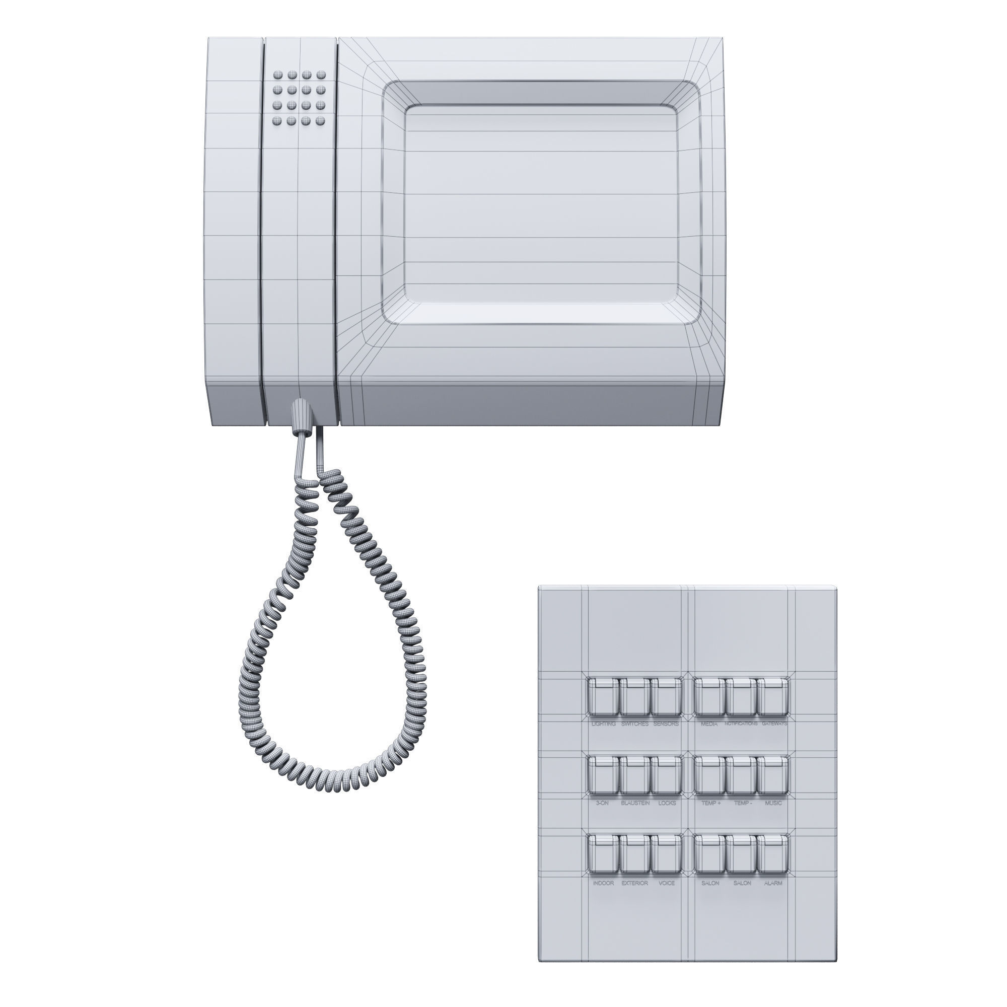 Intercom - Control Panel free 3D model | CGTrader