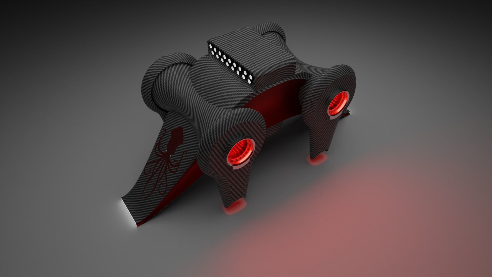 Drone octopus weapon with parts free 3D model | CGTrader