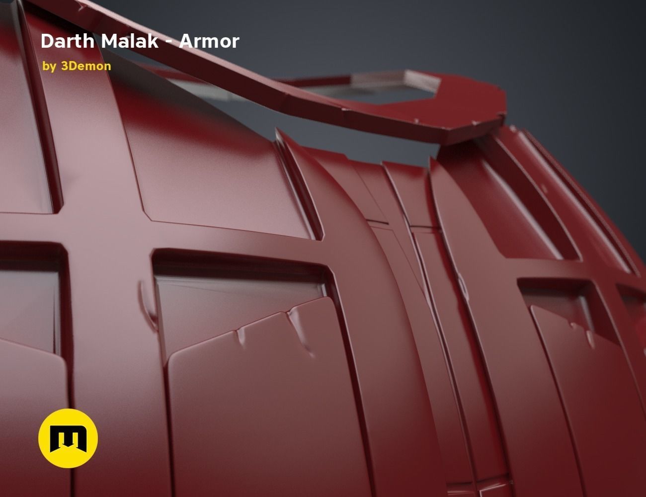 Darth Malak - Armor and Lightsaber Set 3D model 3D printable | CGTrader