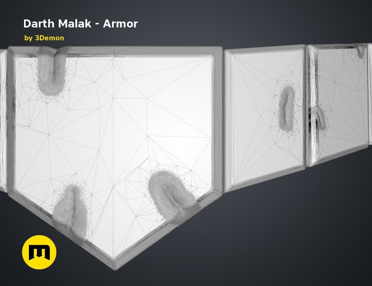 Darth Malak - Armor and Lightsaber Set 3D model 3D printable | CGTrader
