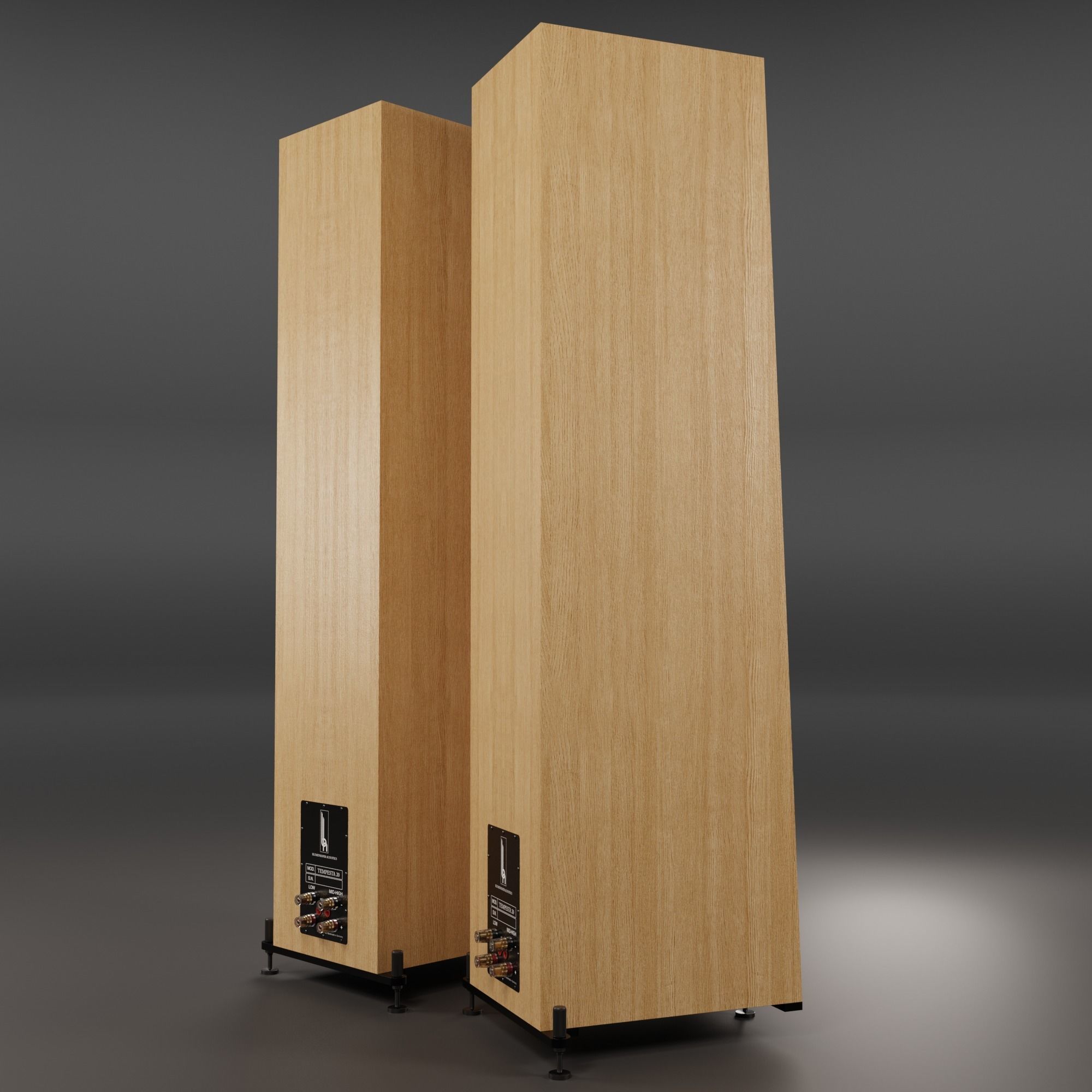 Blumenhofer Acoustics Tempesta 20 Loudspeaker Pair 3D model CGTrader