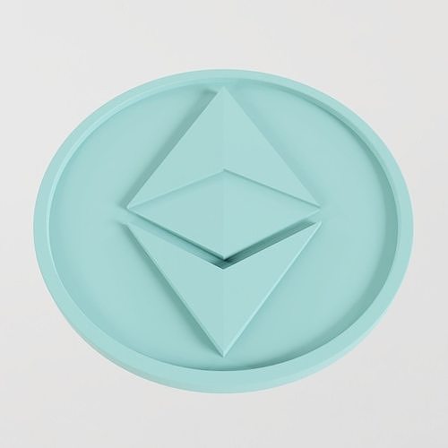 Etherum ETH Coin 3D print