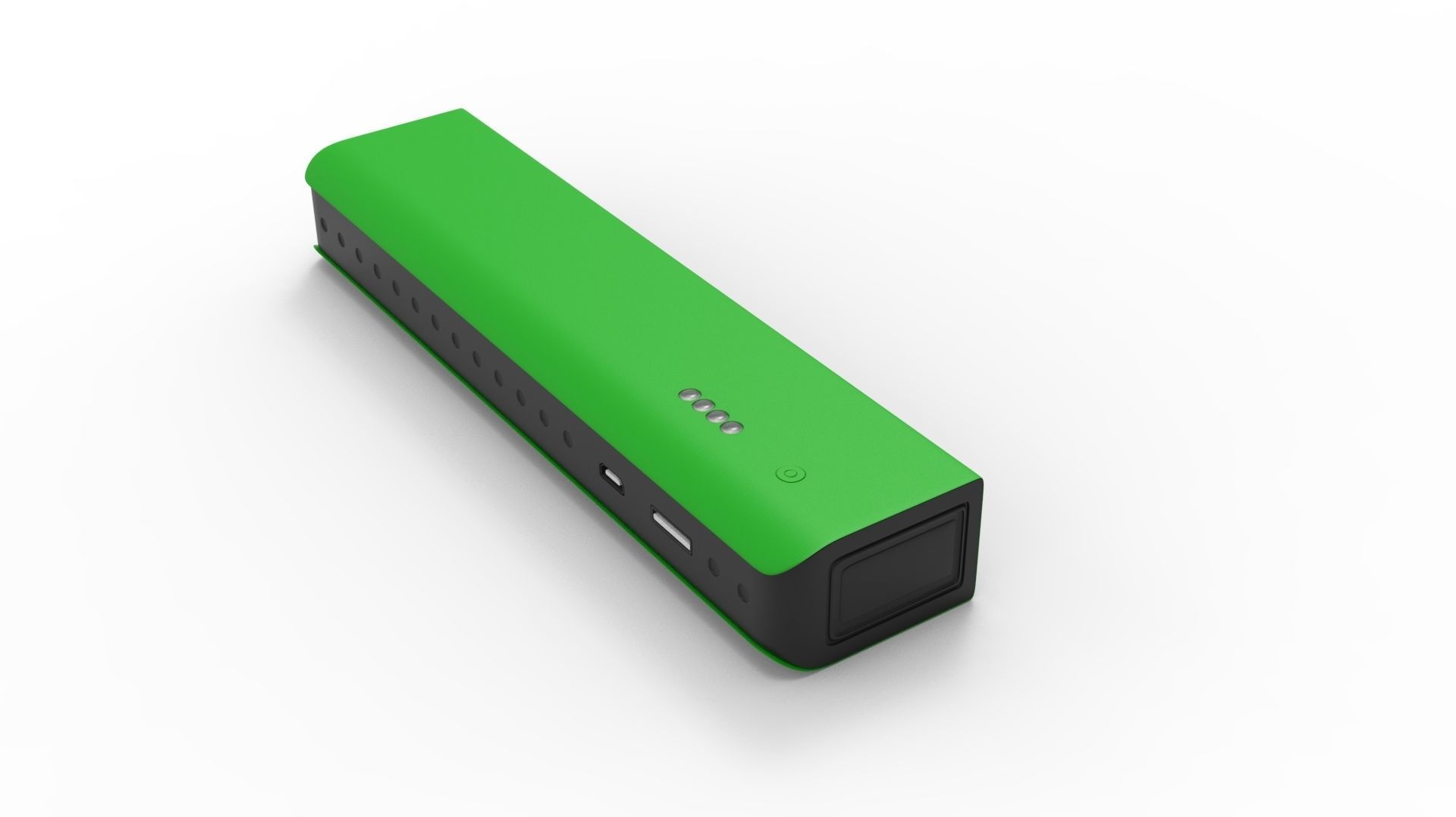 POWERBANK 02 GREEN 3D model CGTrader