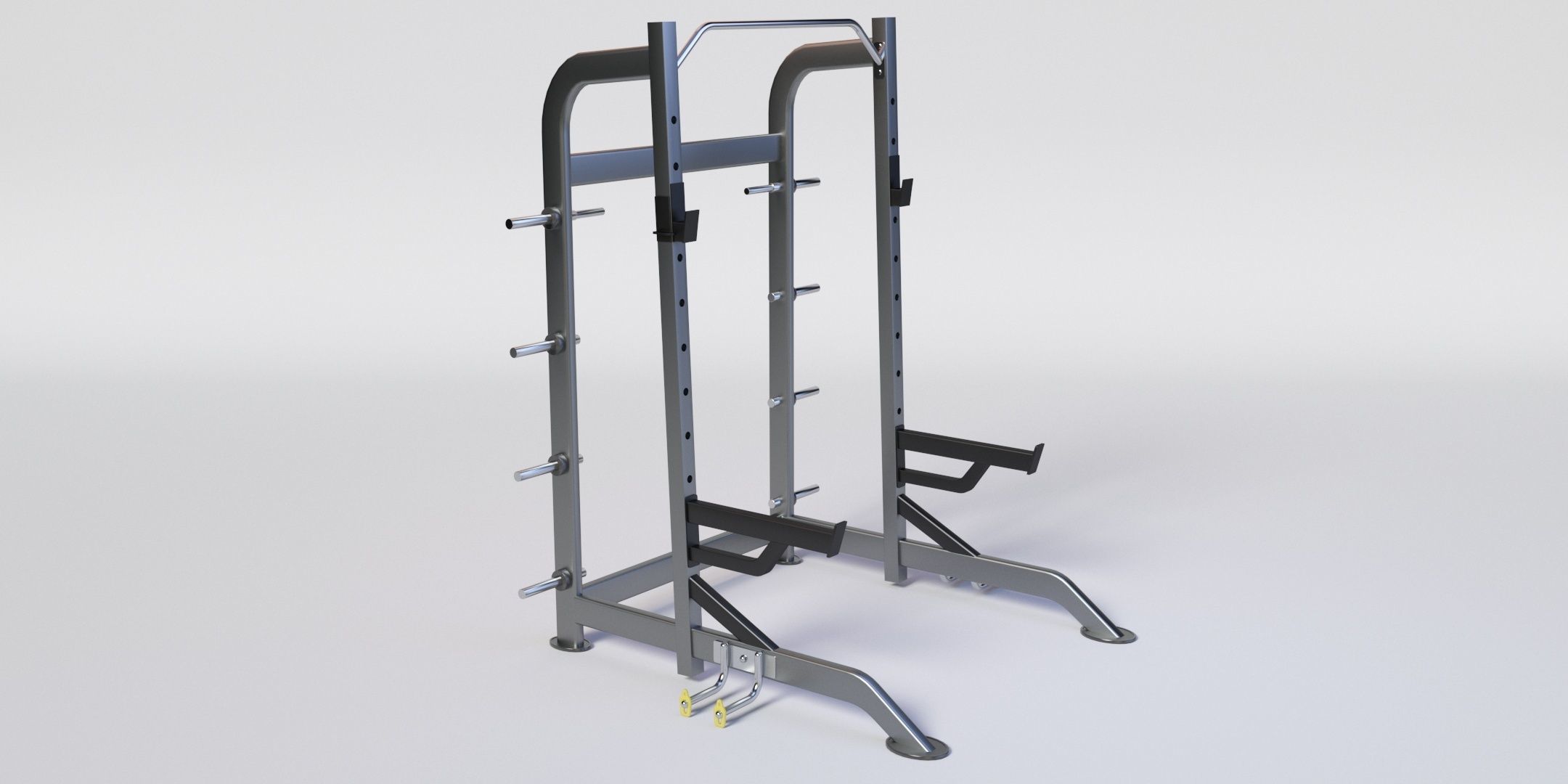 3D model HALF RACK WITH PLATE HOLDERS VR / AR / low-poly | CGTrader