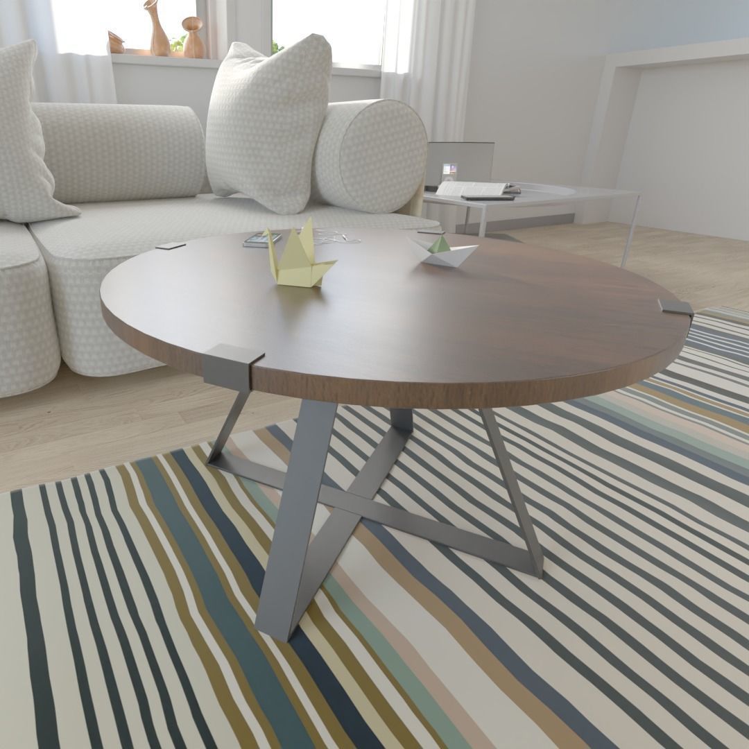 3D model Walker Edison Coffee Table VR / AR / lowpoly CGTrader