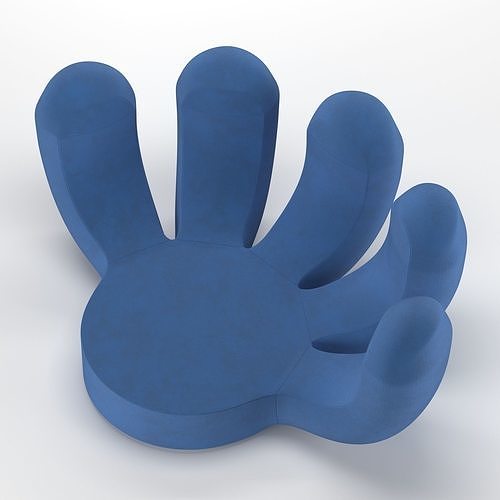 Chair arm 3D model rigged CGTrader