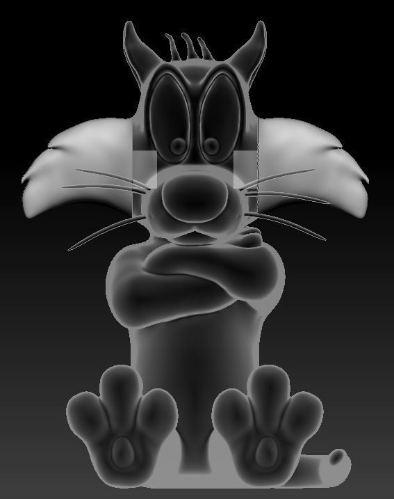 Cat Mobile Phone Holder 3D model 3D printable | CGTrader