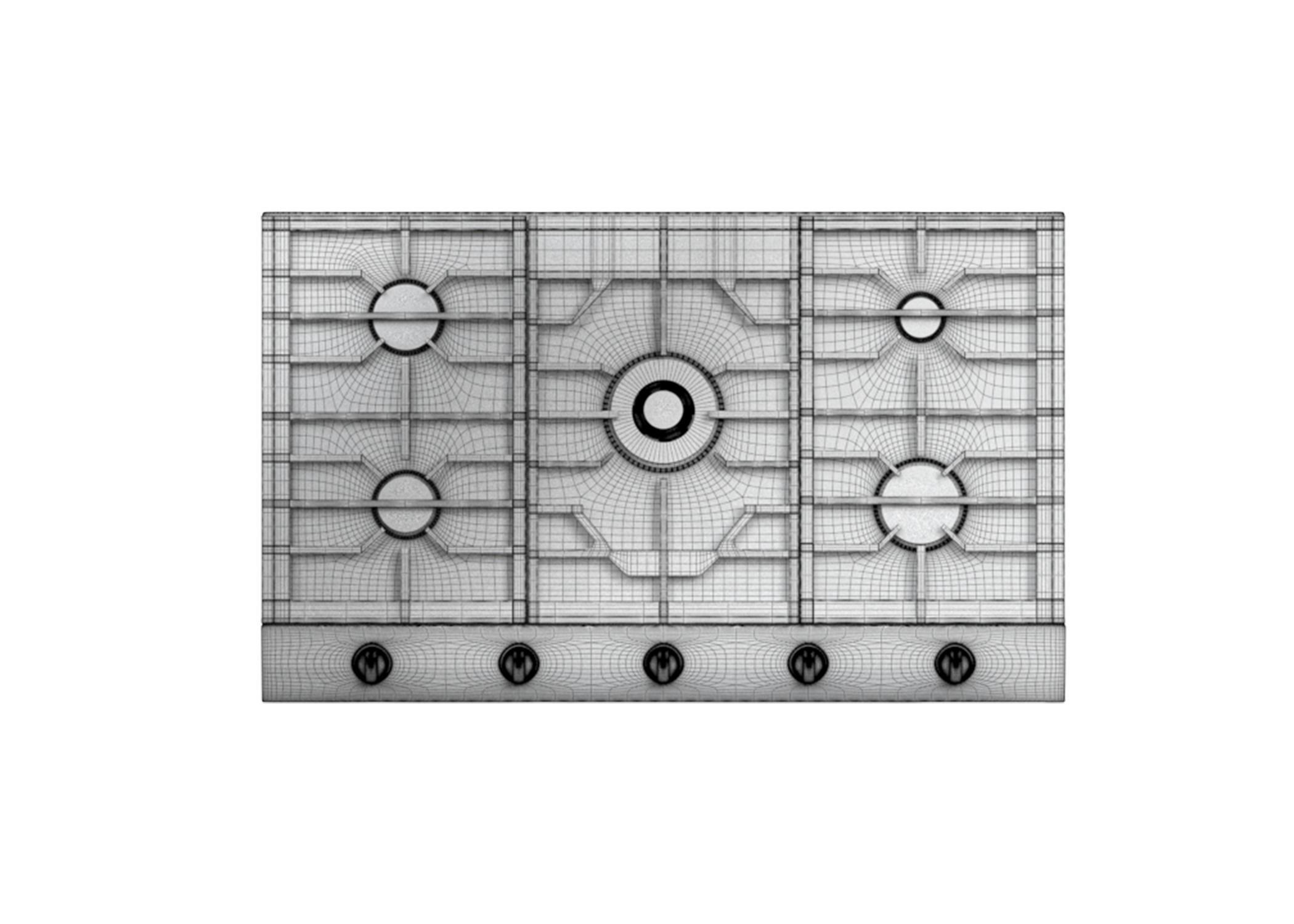 Samsung cooktop 3D model CGTrader