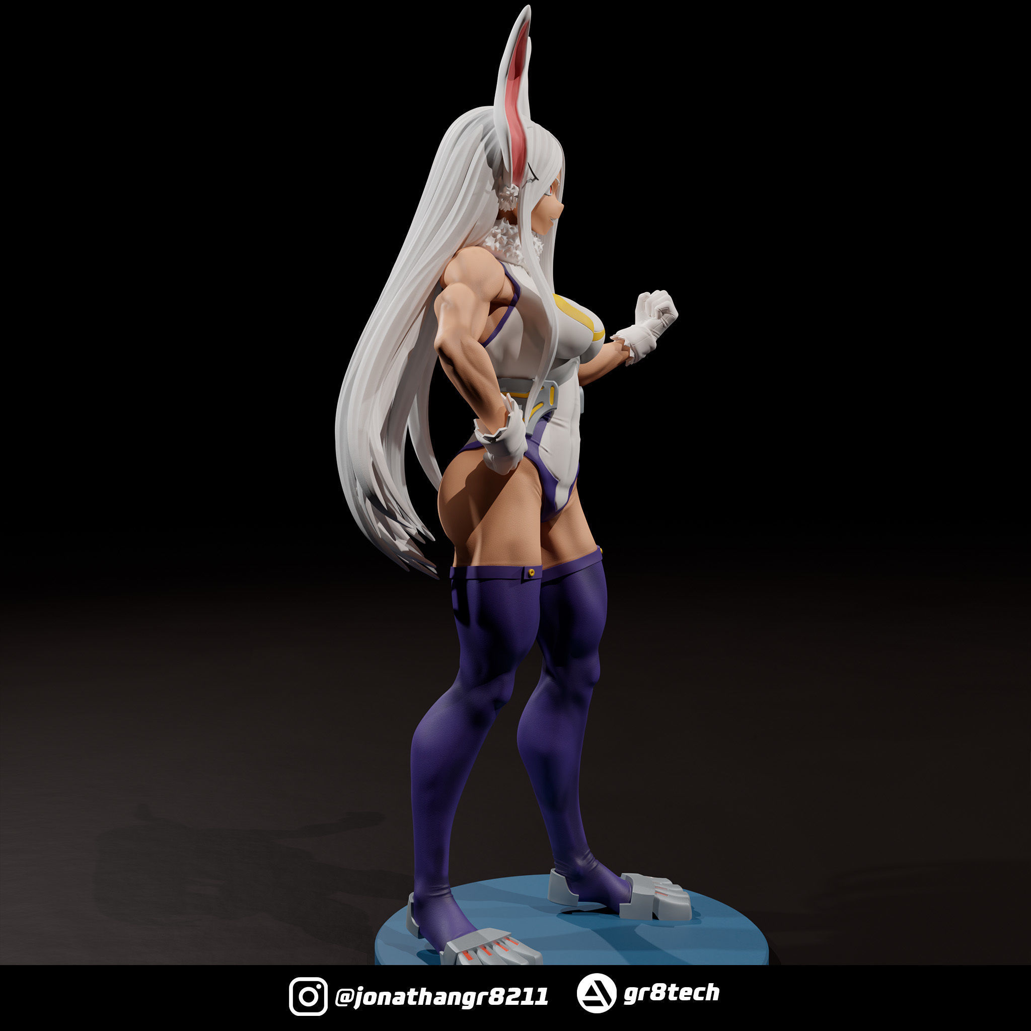Mirko - My Hero Academia 3D model 3D printable | CGTrader