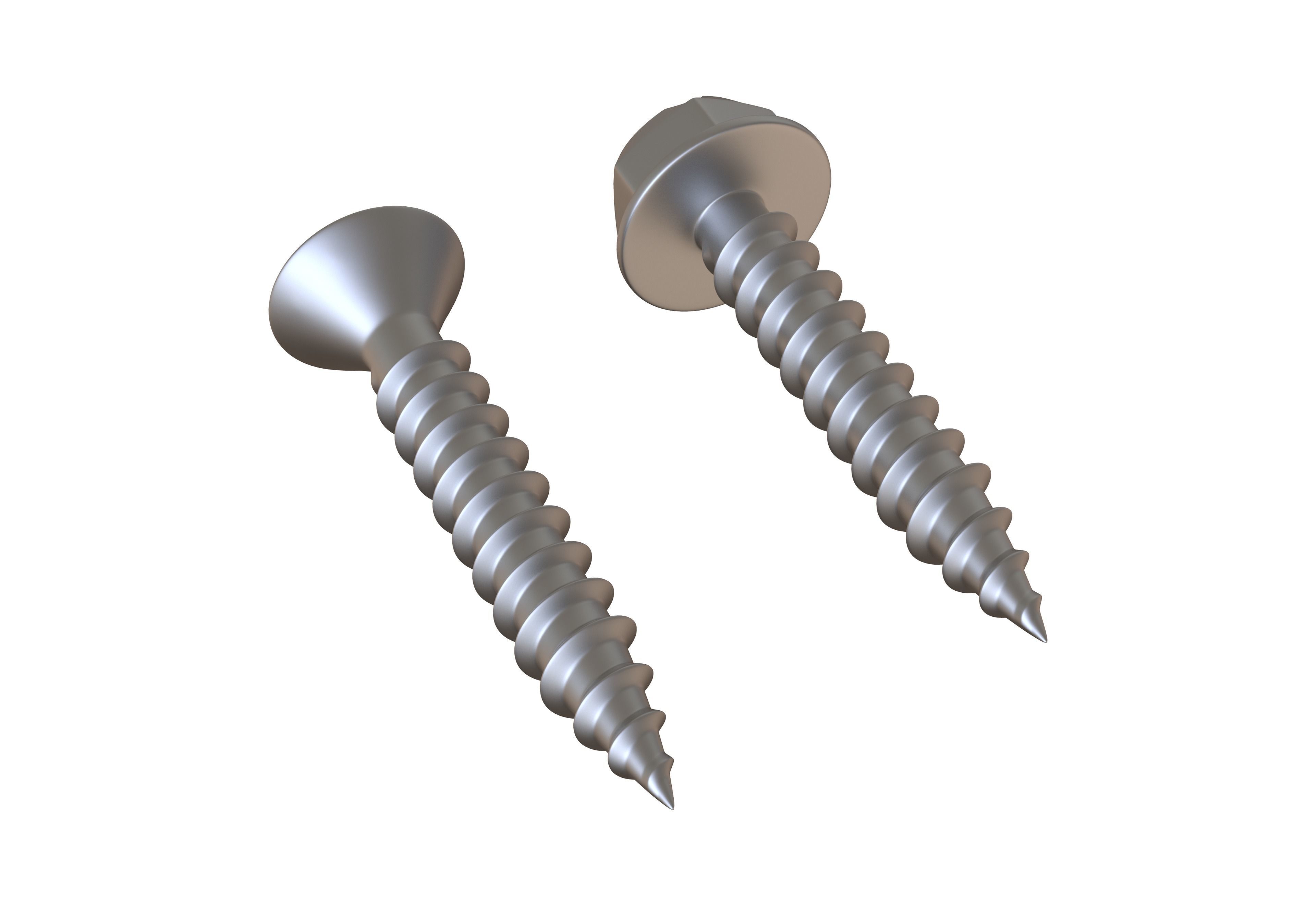 Sheet Metal Screws 3D Model 3D model CGTrader