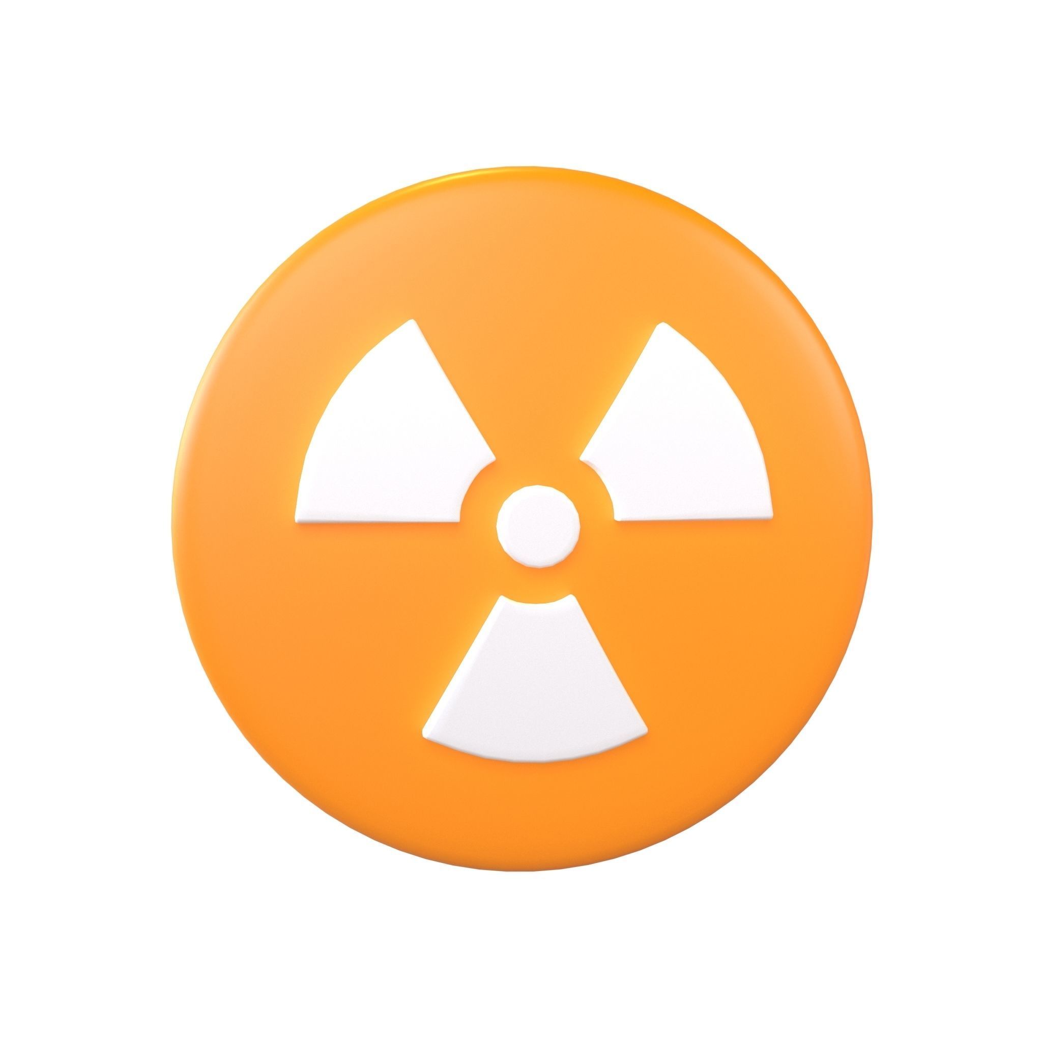 3D model Radioactive Emoji v1 001 VR / AR / lowpoly CGTrader