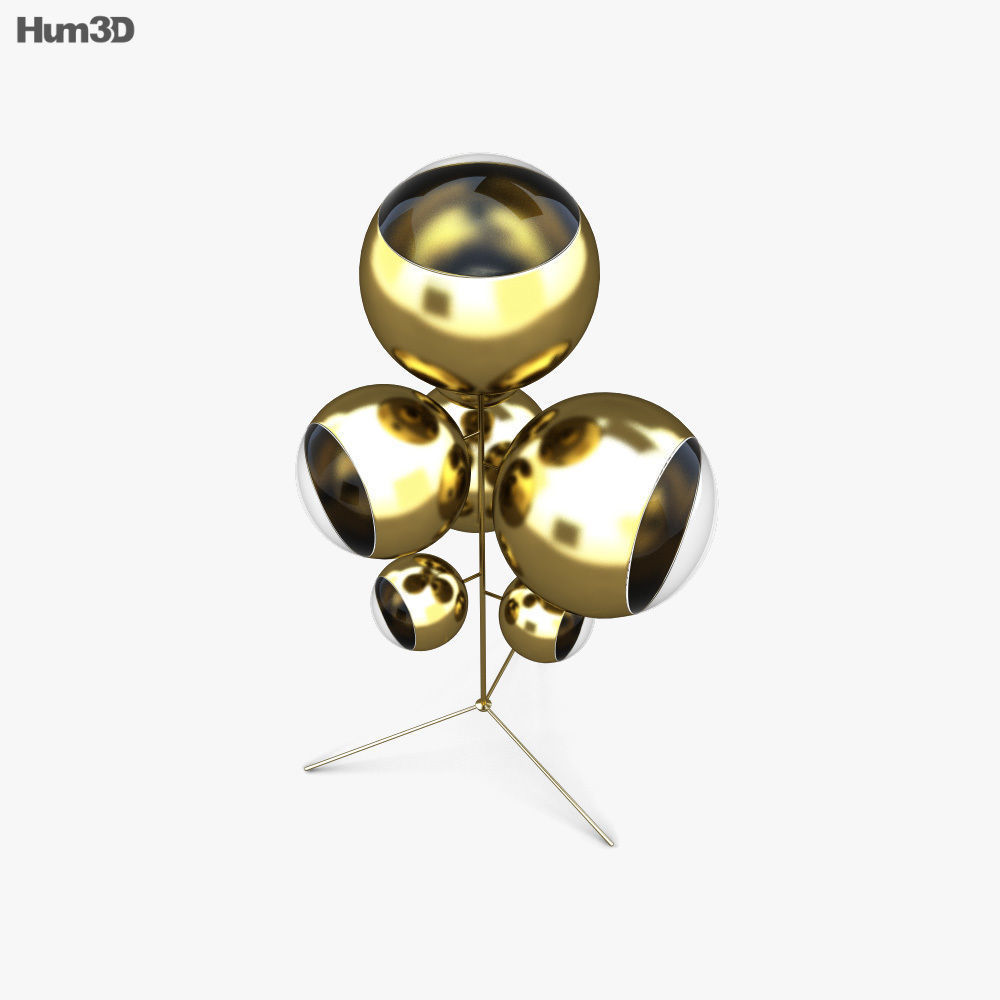 Tom Dixon Mirror Ball Stand Floor lamp 3D model CGTrader