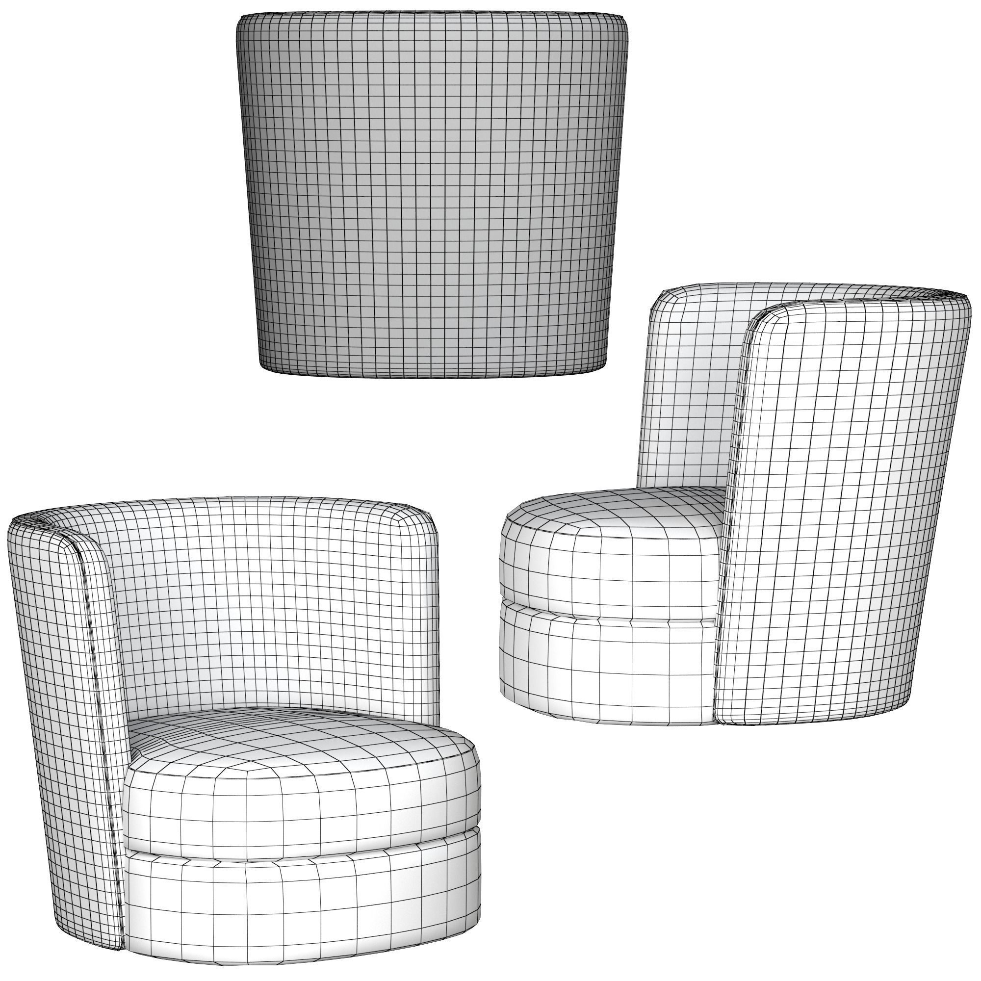 recessed arm 3D model CGTrader