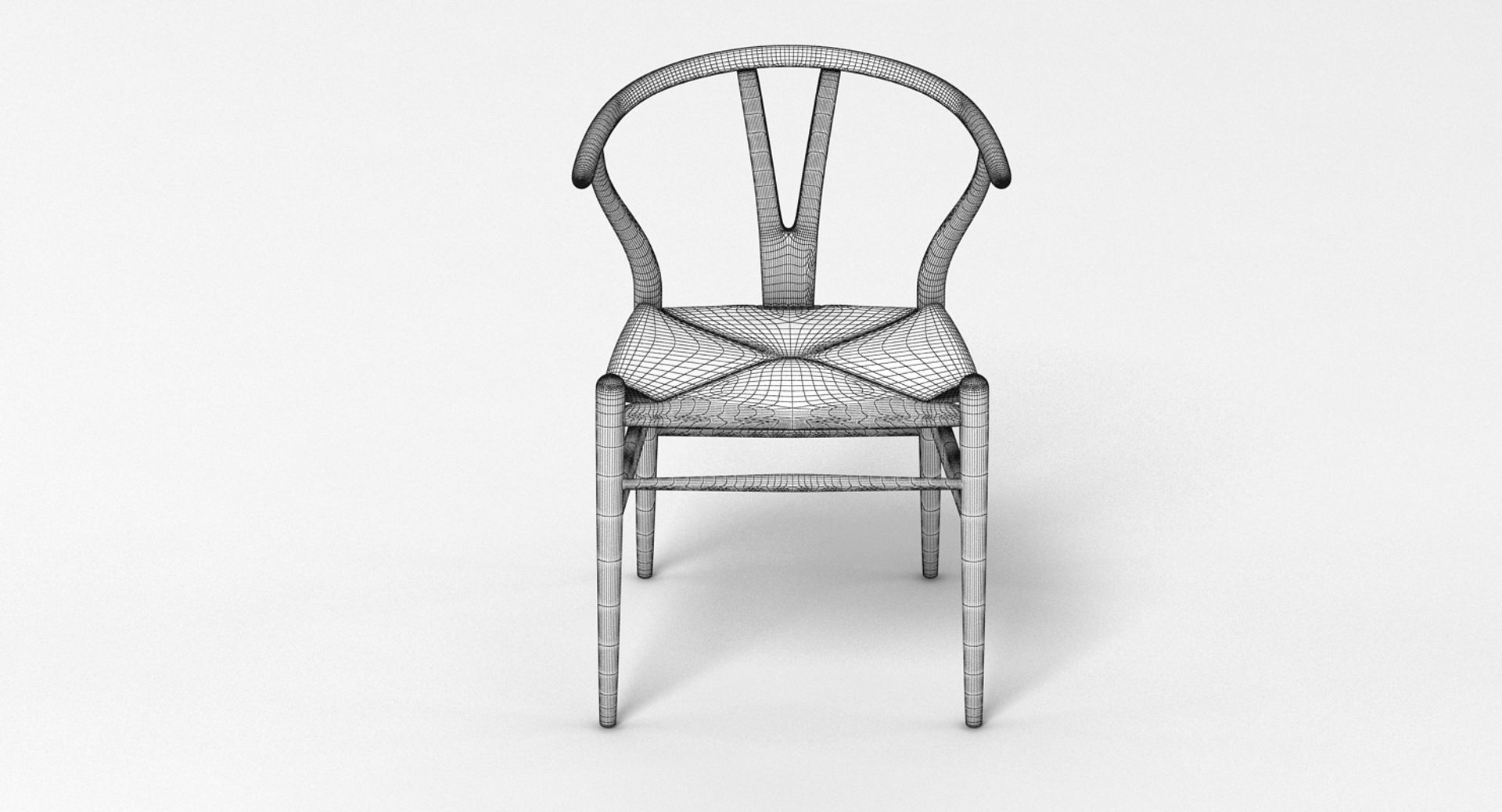 Wishbone Chair 2 3D model CGTrader