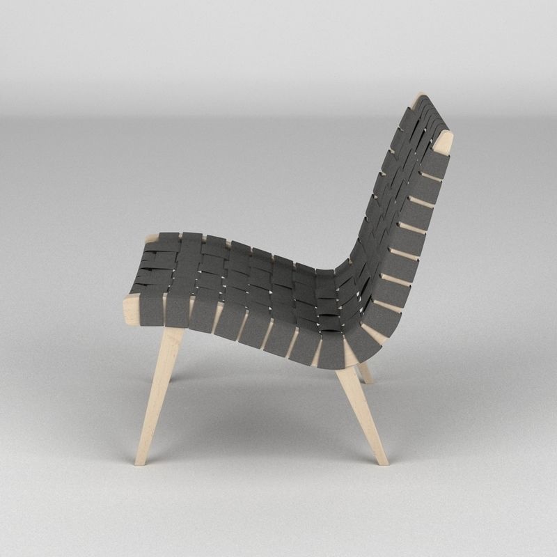 Jens Risom Knoll Chair 3D model CGTrader