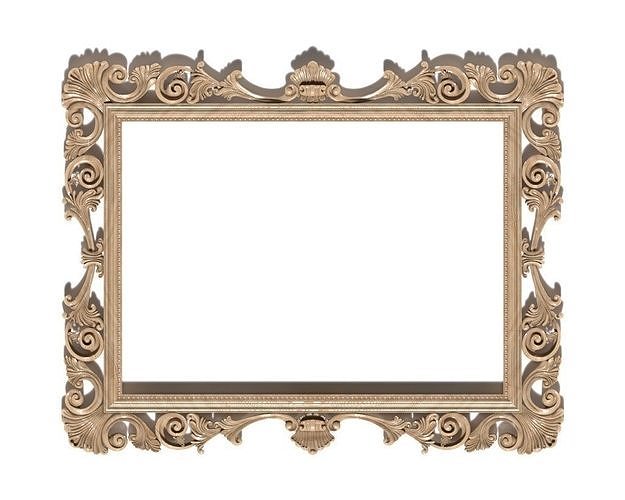 Frame022 ornate frame 3D model CGTrader