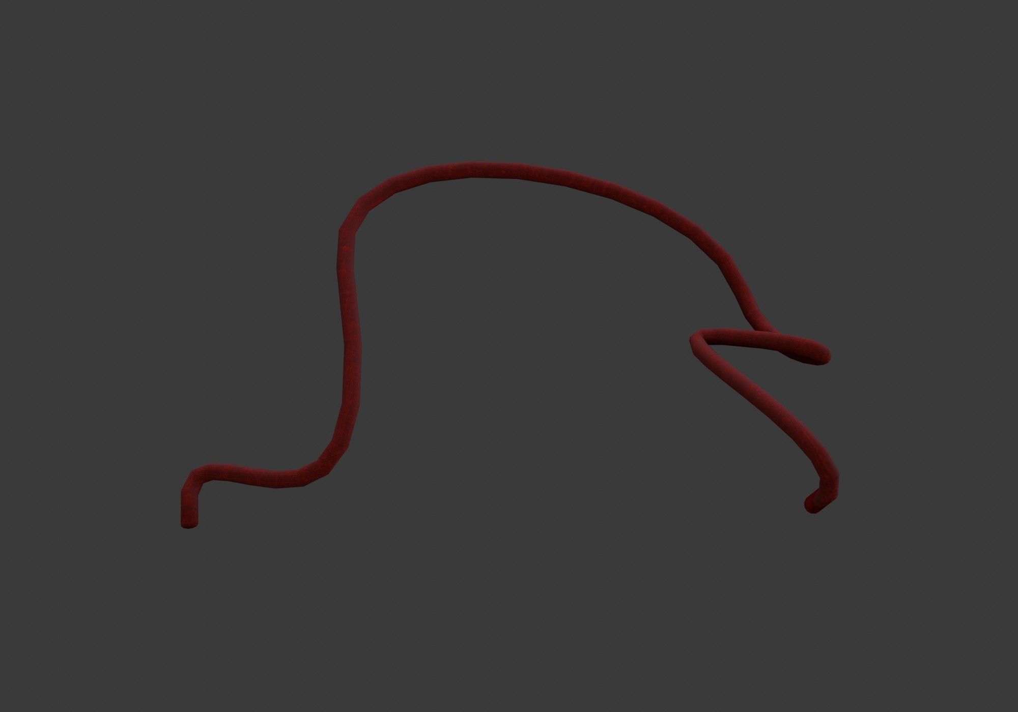 3D model red string VR / AR / low-poly | CGTrader