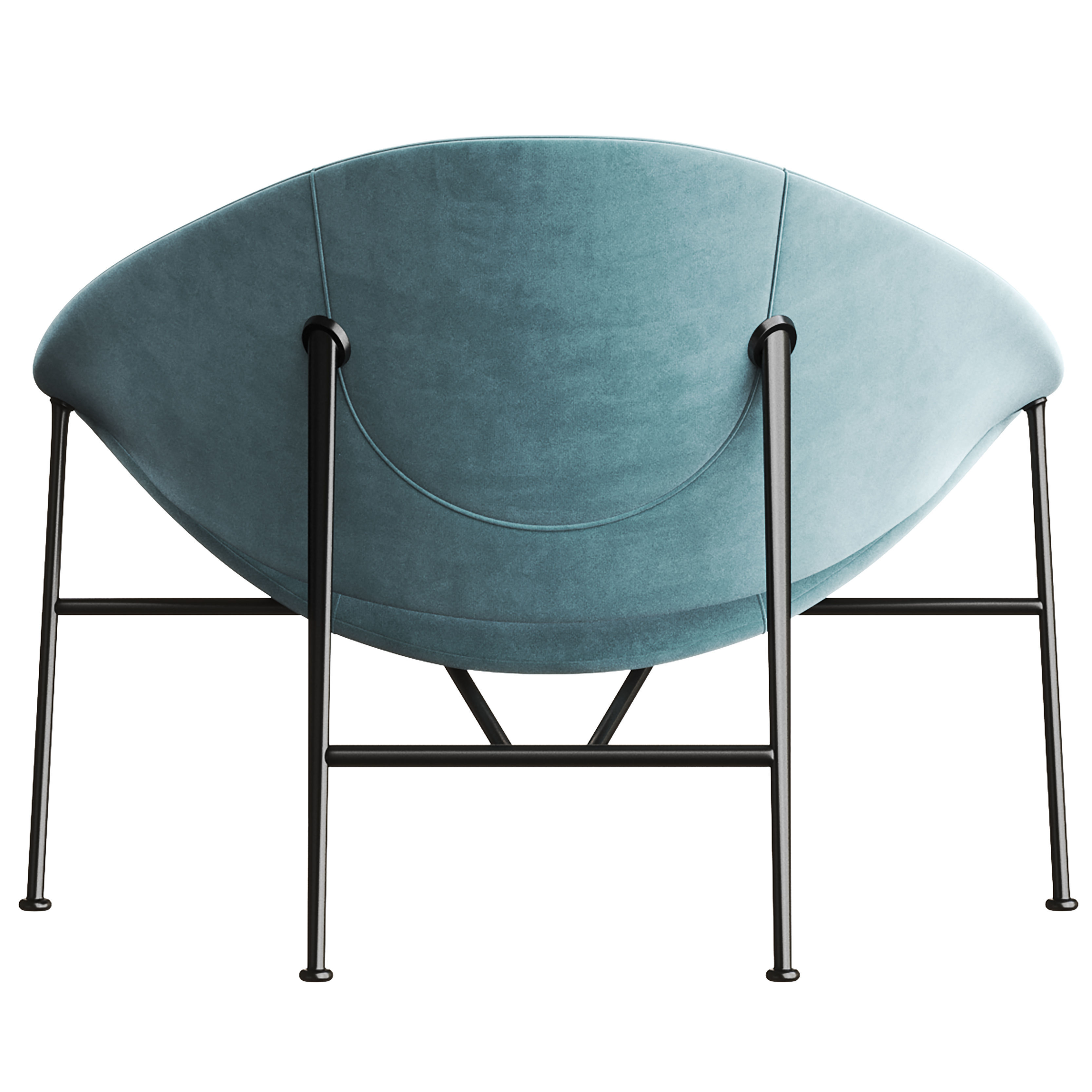 GLIDER Fabric armchair 3D model CGTrader