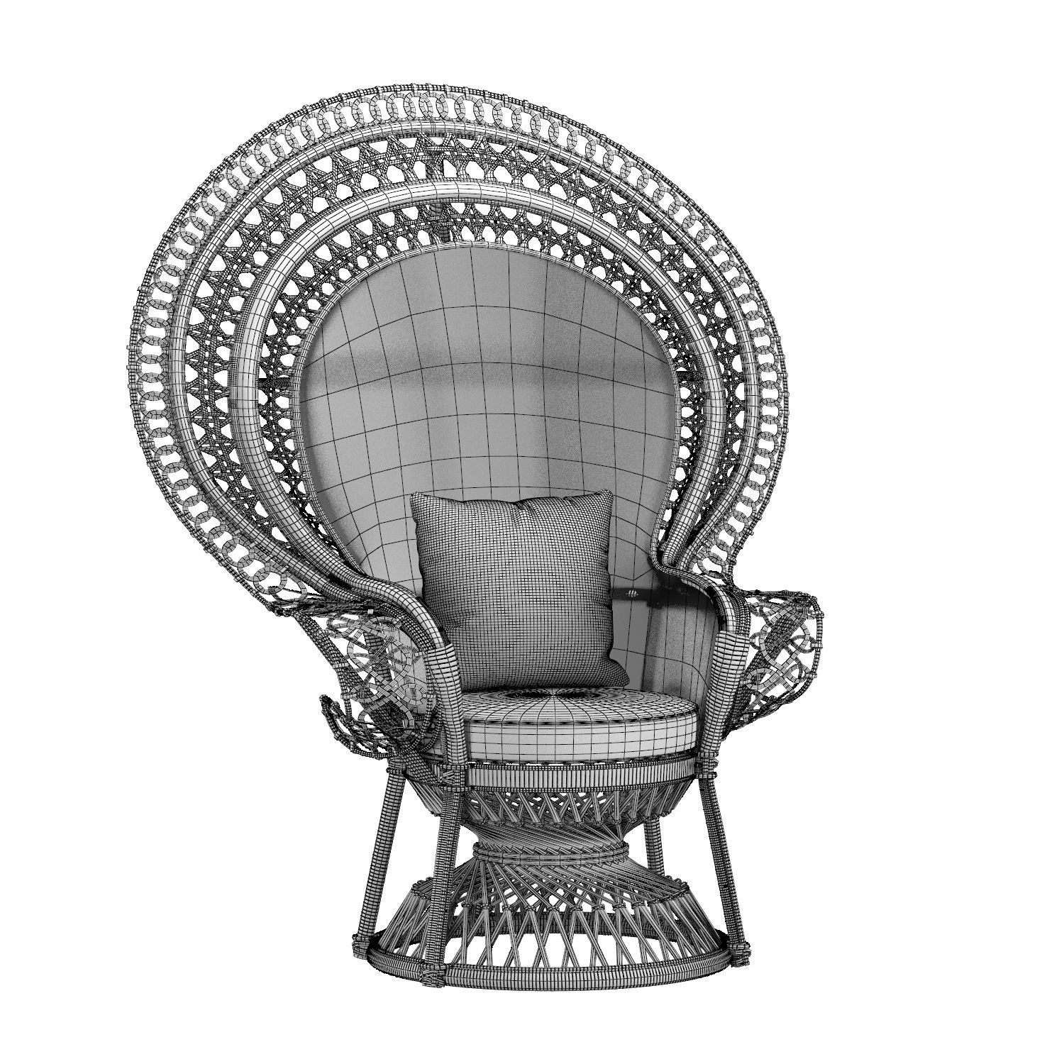 PEACOCK CHAIR 3D model CGTrader