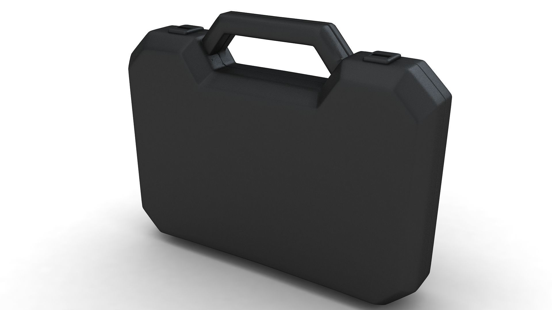 Black Plastic Case 3D model CGTrader