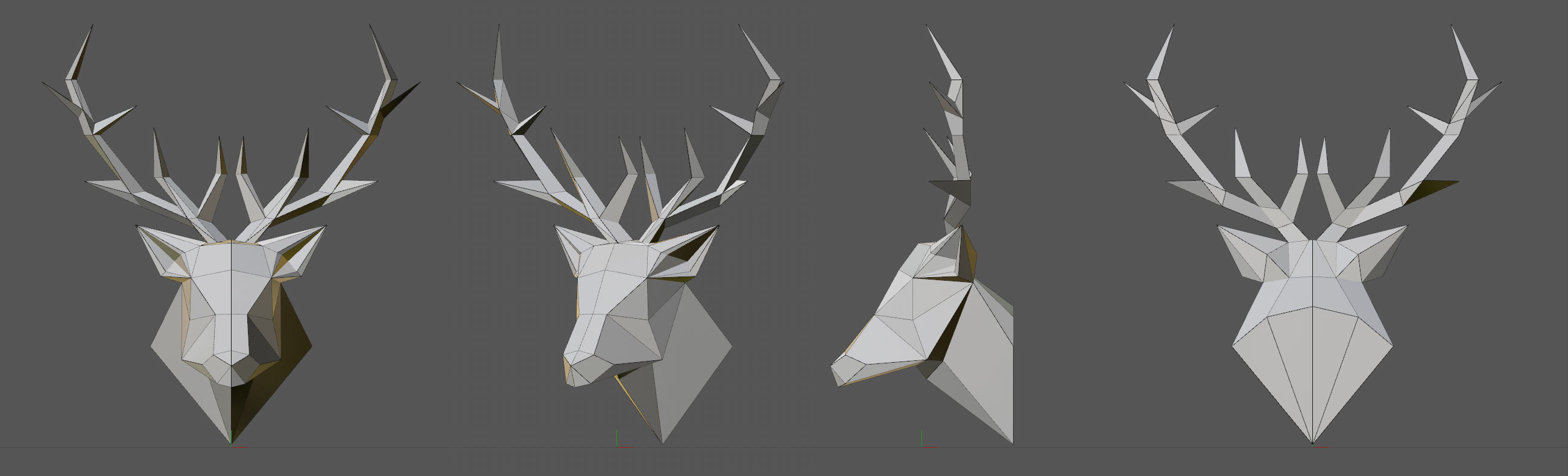 Deer head 3D model 3D printable | CGTrader