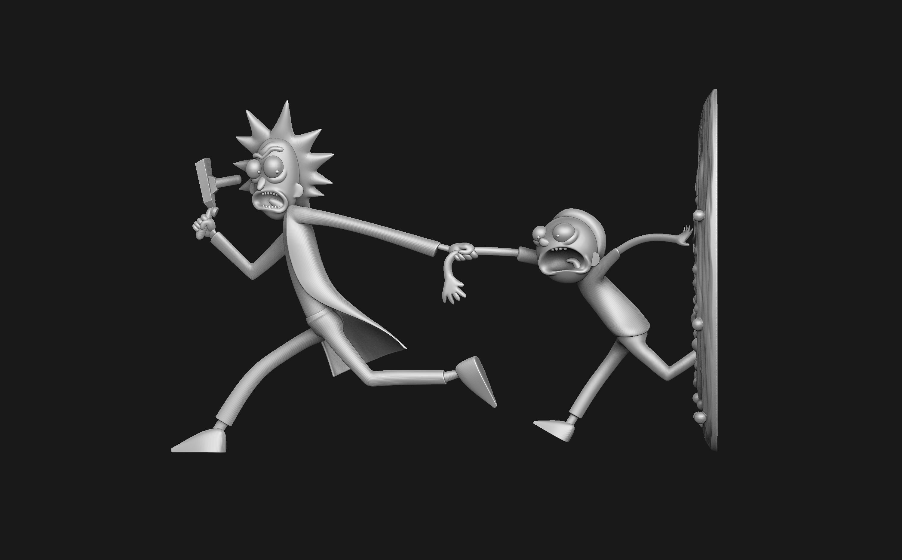 Rick and Morty portal 3D model 3D printable | CGTrader
