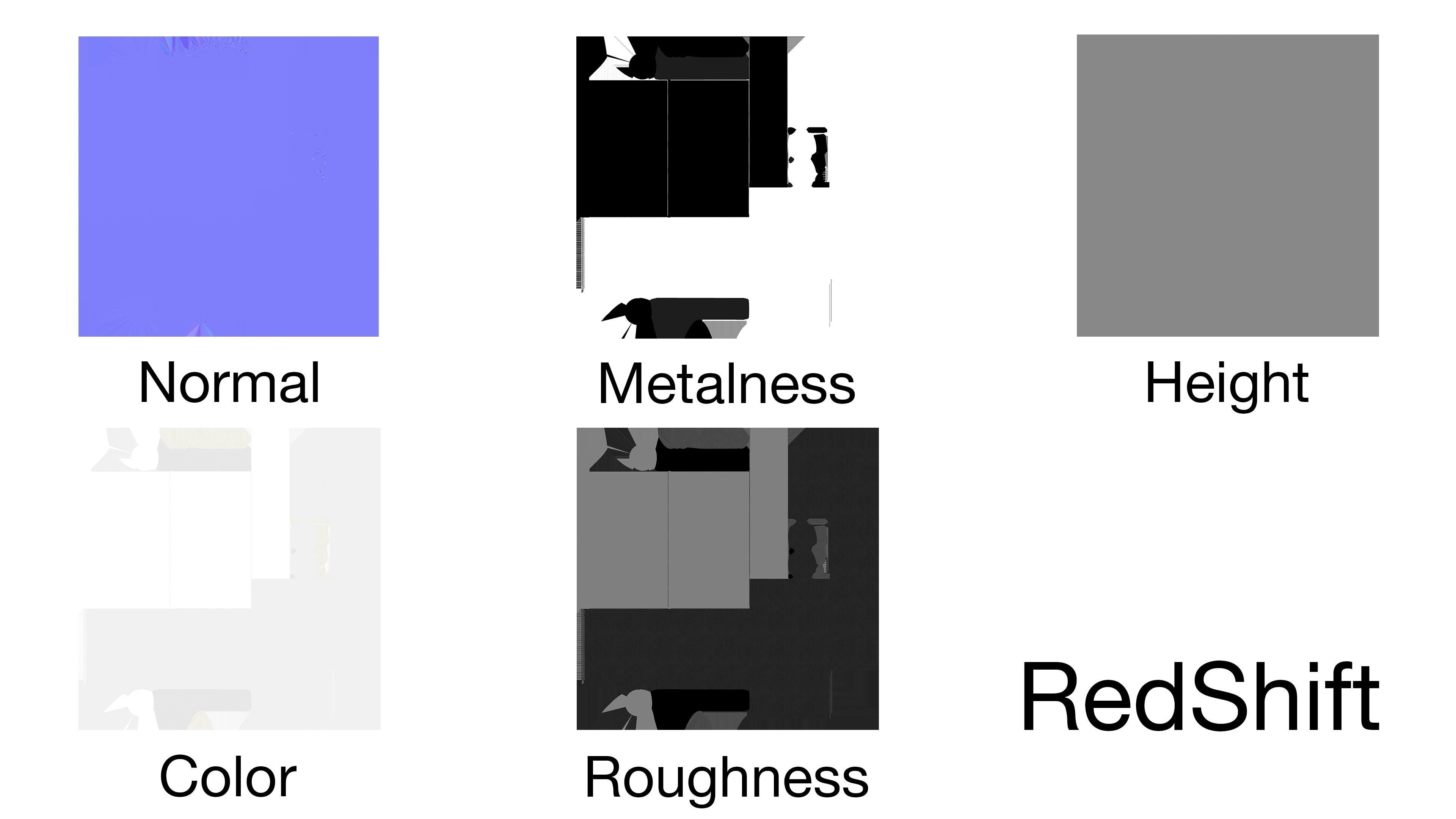 3D model Vintage luminescent lamp game ready Cinema 4d model VR / AR