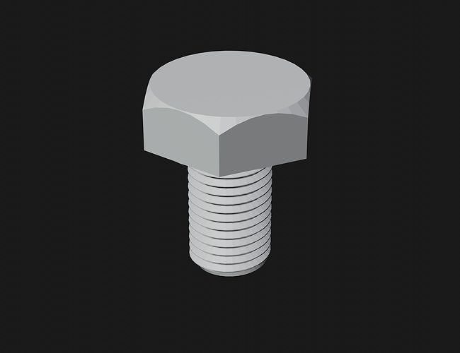Bolt without nut free 3D model 3D printable CGTrader
