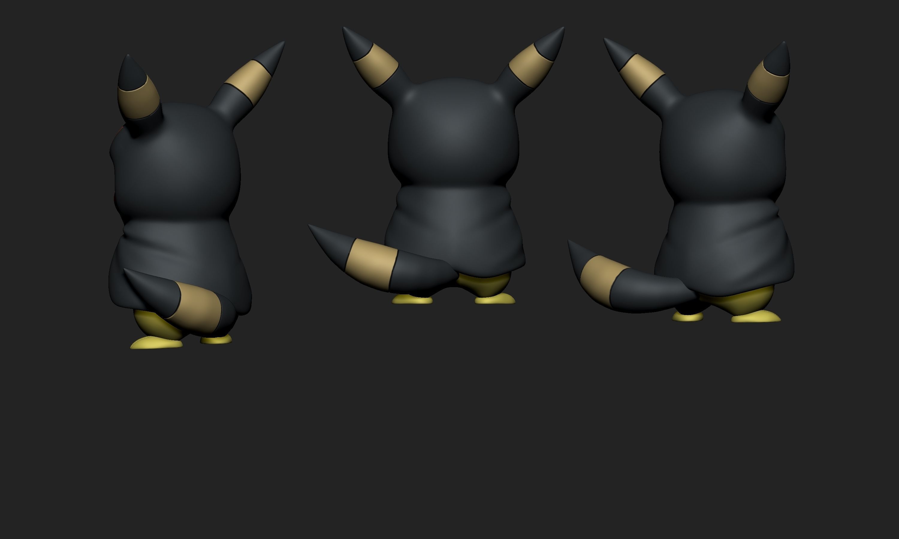 Pokemon - Pikachu Cosplay Poncho Umbreon free 3D model 3D printable ...