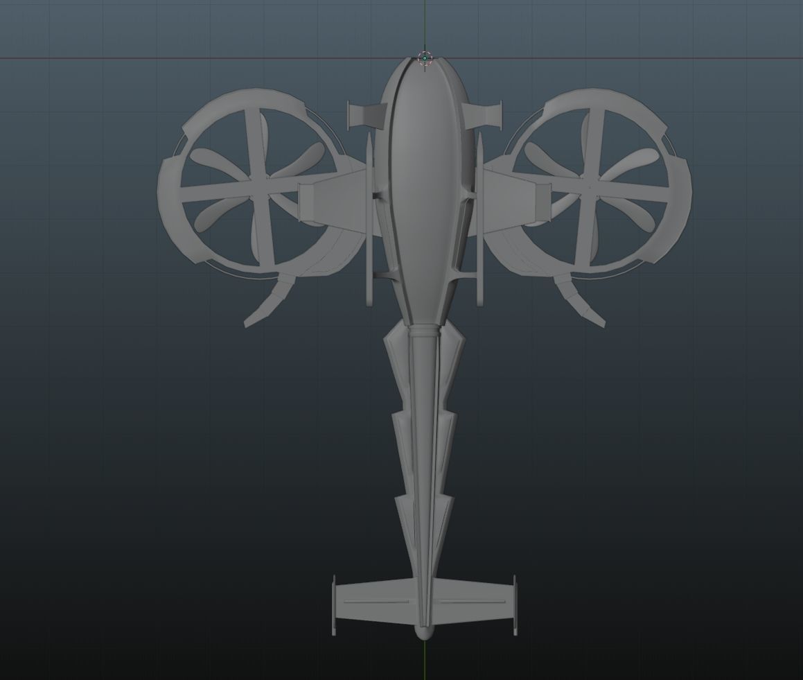 Helicopter twin rotorcraft 3D model | CGTrader