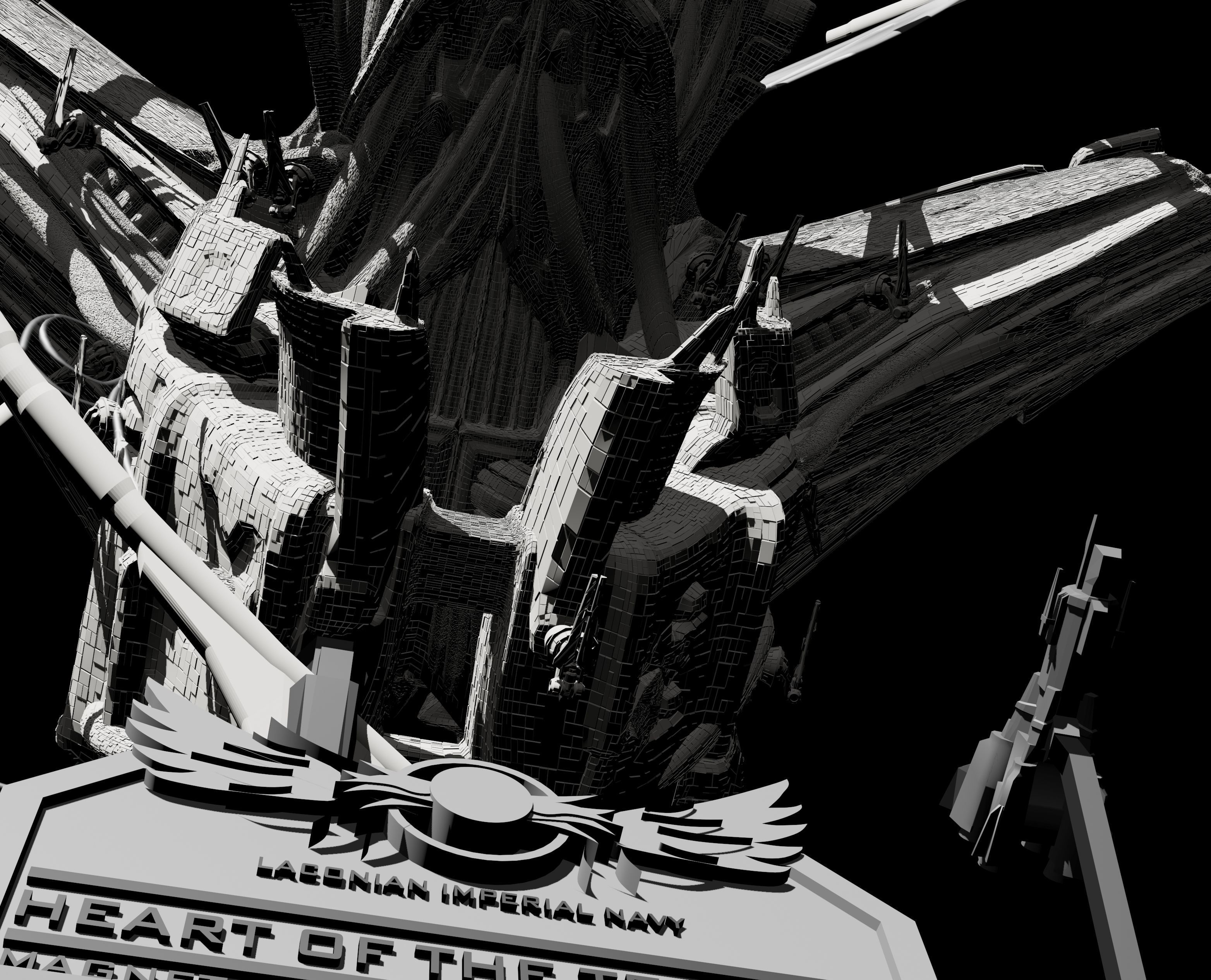 Expanse Magnetar Class Battlecruiser 3D model 3D printable | CGTrader