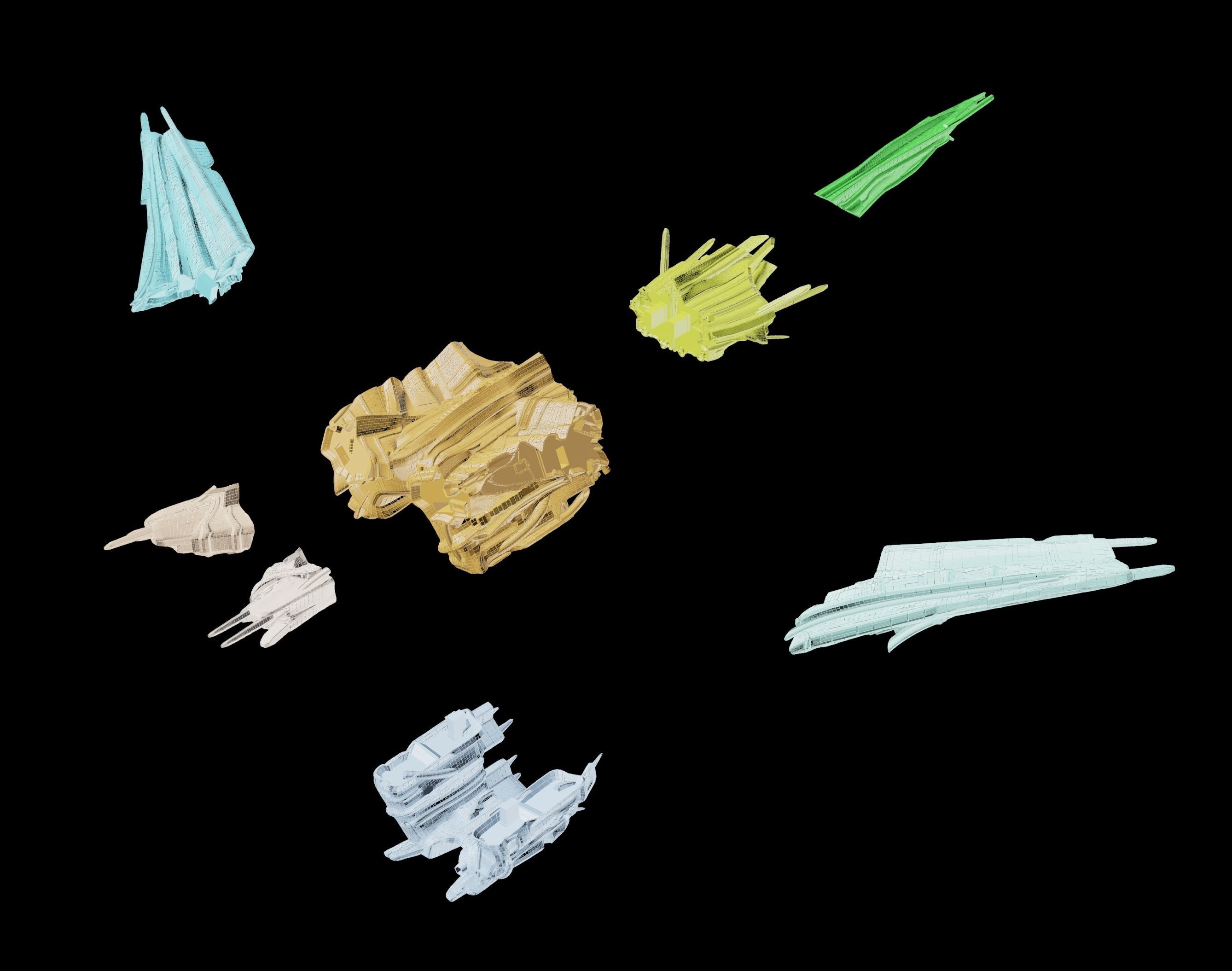 Expanse Magnetar Class Battlecruiser 3D model 3D printable | CGTrader