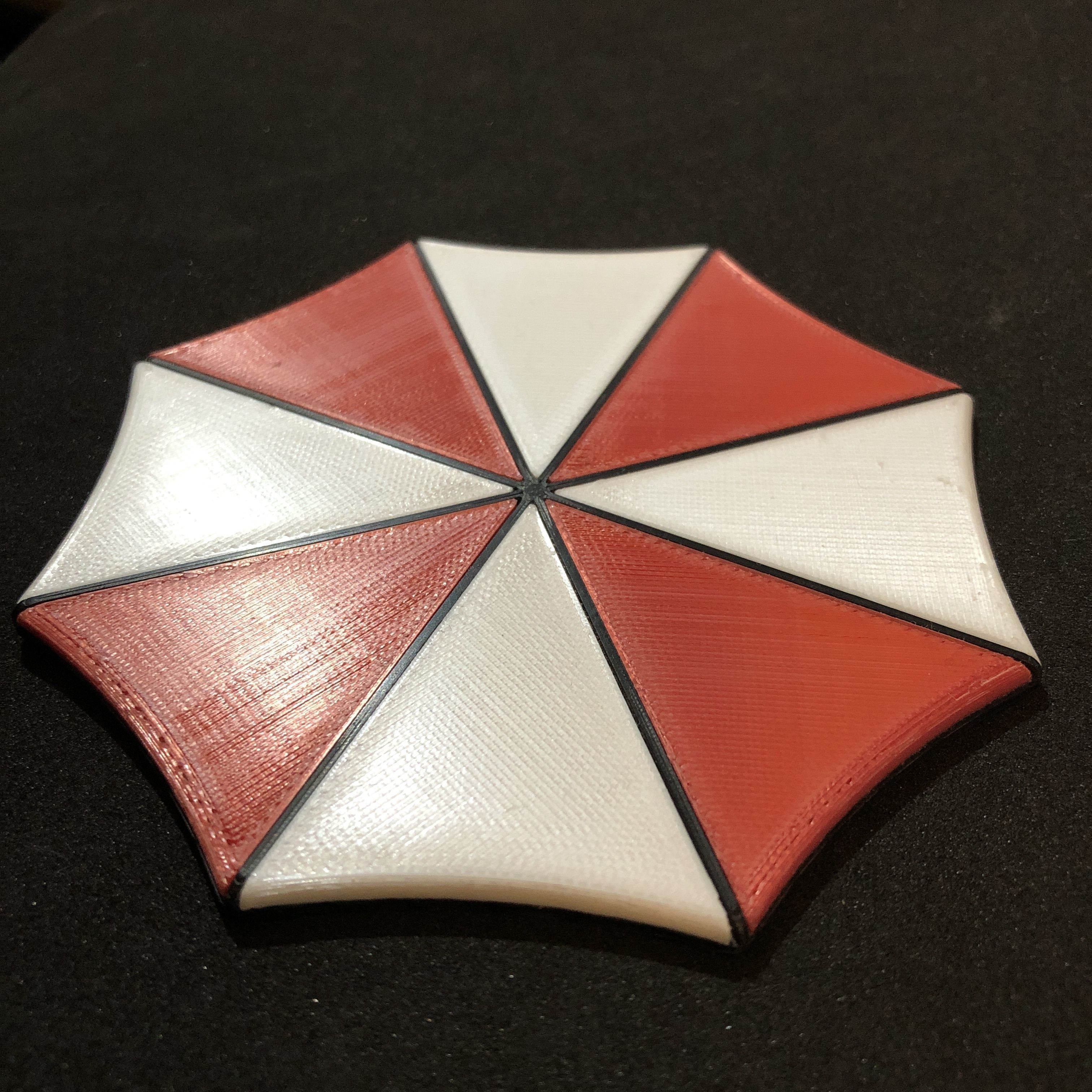 Resident Evil Umbrella Corporation Logo Coaster 3D model 3D printable