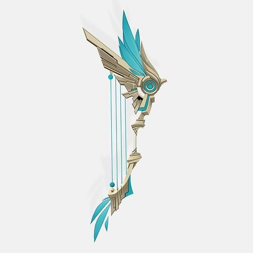 Genshin Impact Skyward Harp Digital 3D Model 3D model 3D printable