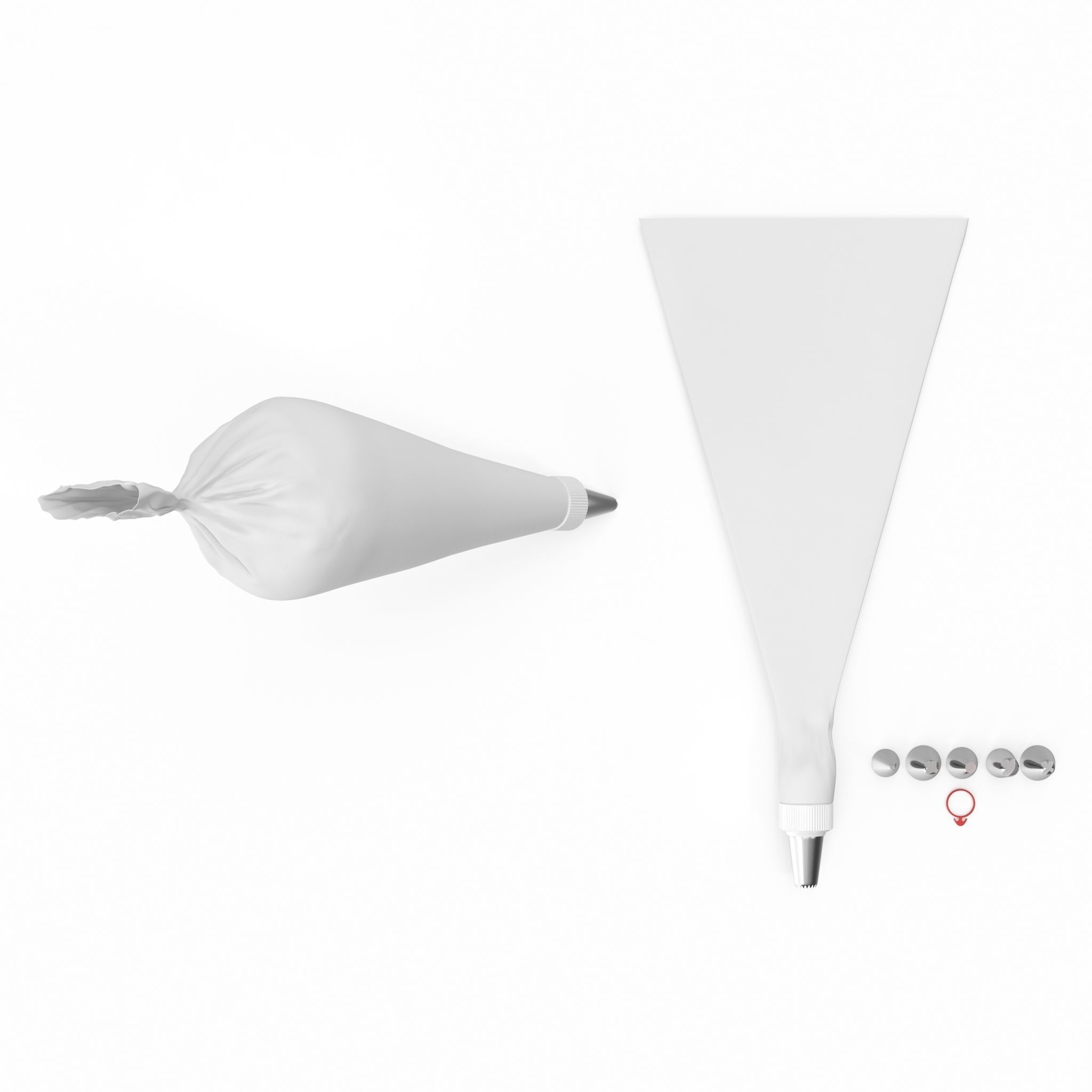Piping bag kit 3D model CGTrader