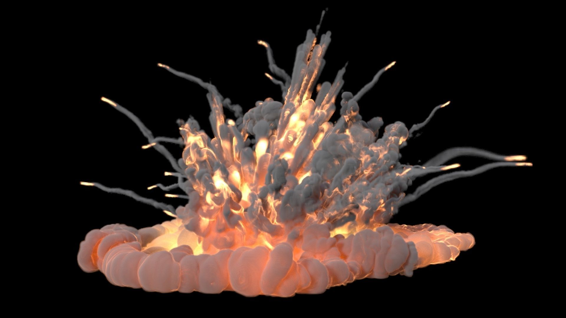 Carpet Bomb VDB 3D model CGTrader