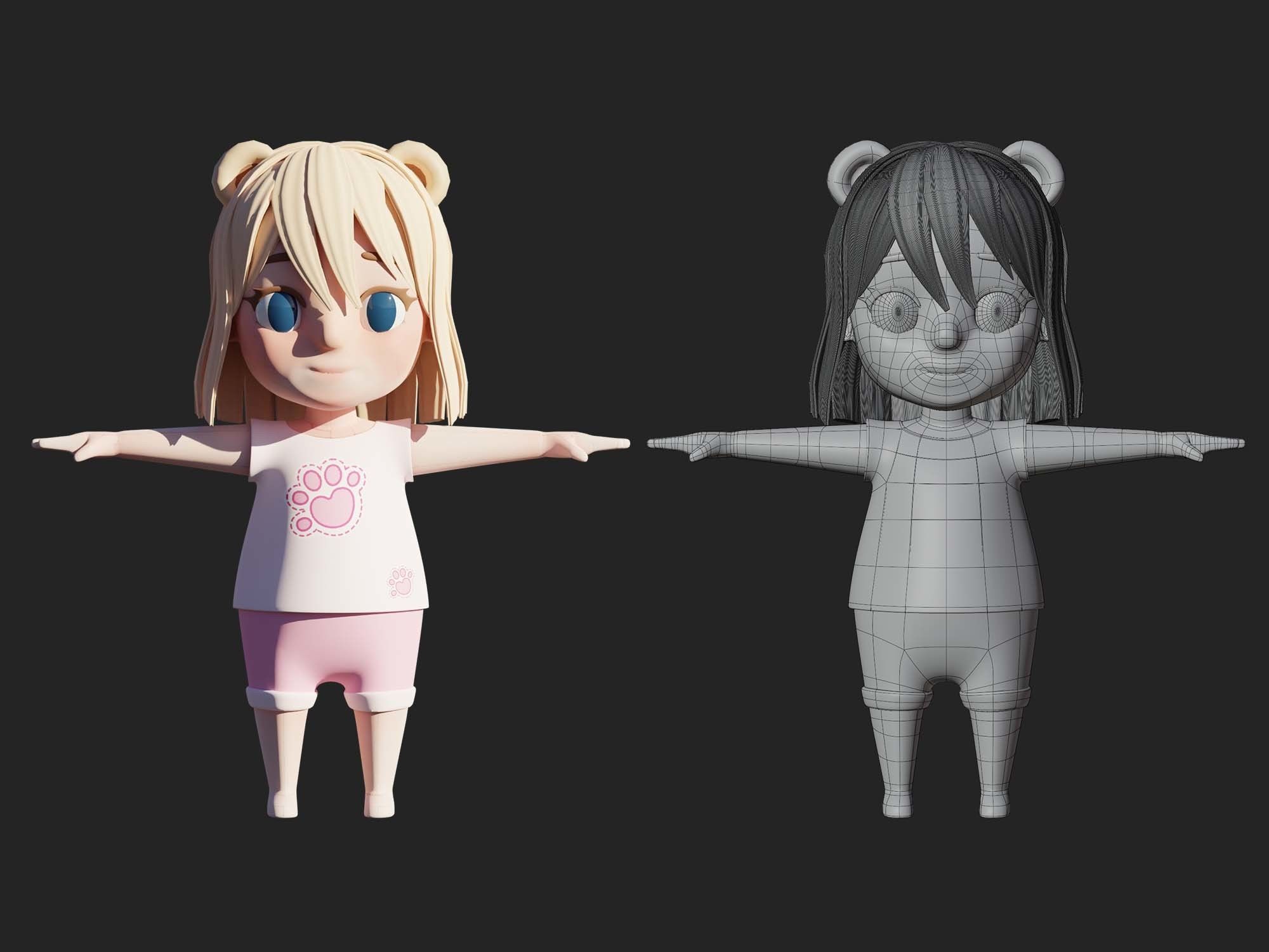 Character Cartoon Child 3d Model Cgtrader Character Cartoon Child 3d Model Cgtrader