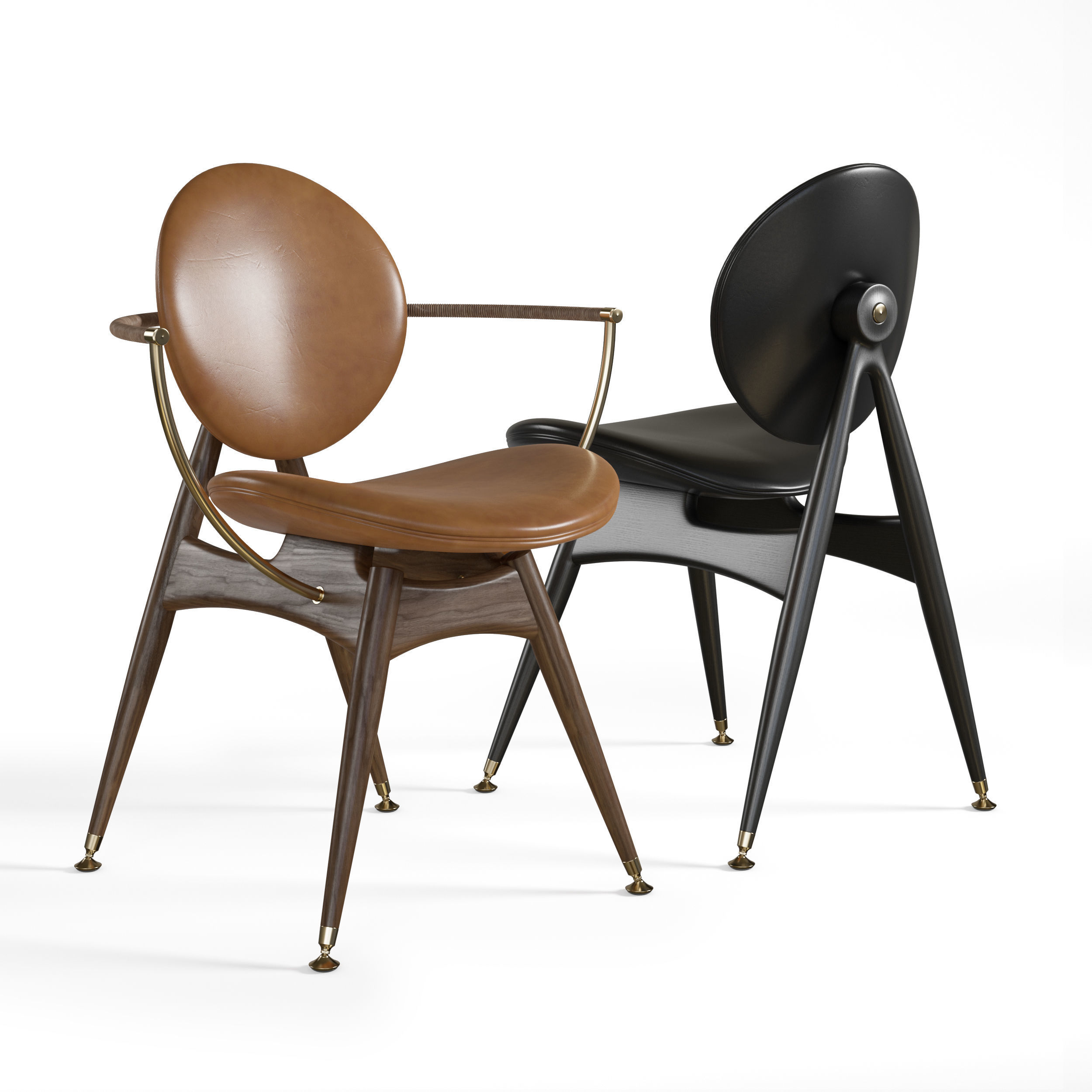 Circle Dining Chair Overgaard Dyrman 3D model CGTrader