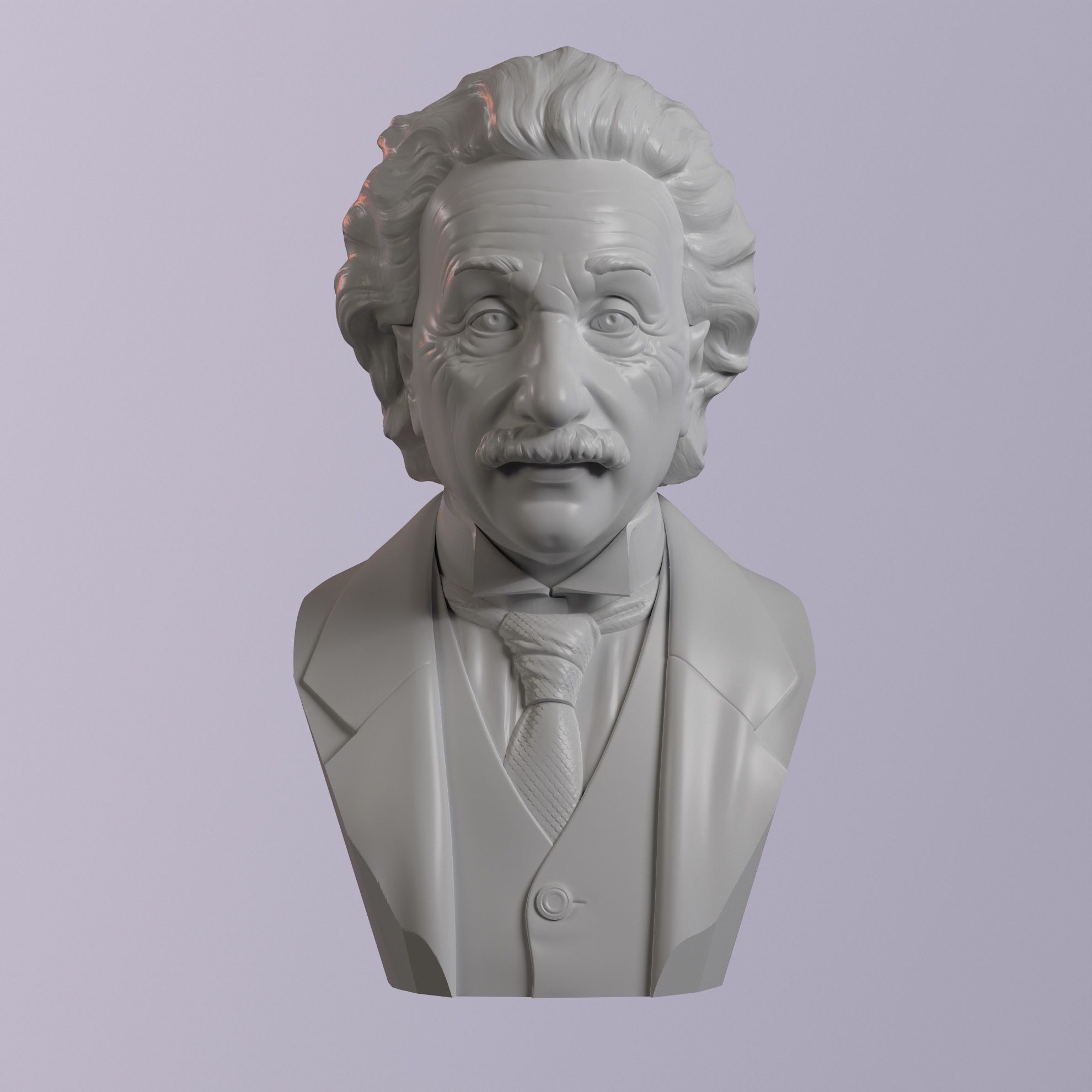 Albert Einstein 3D model 3D printable CGTrader