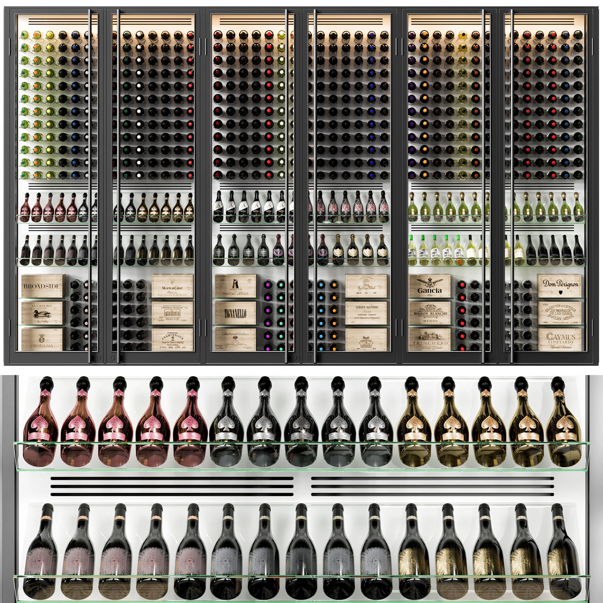 wine cellar 11 3D model CGTrader