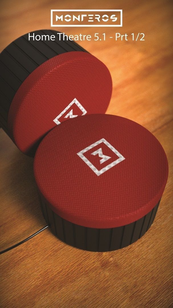 Home theater speaker Prt 1 of 2 3D model 3D printable CGTrader