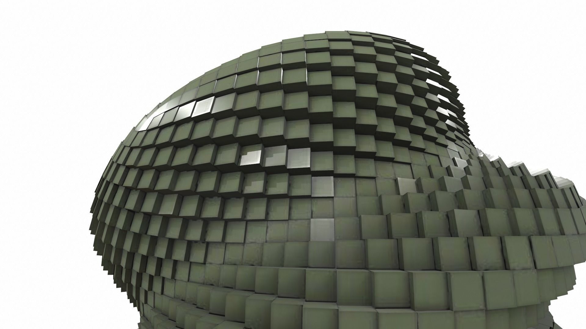 Abstract geometric sphere 2d 3D model CGTrader