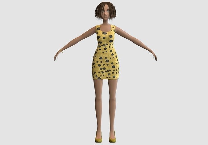 Curvy Female Woman 3d Model Cgtrader