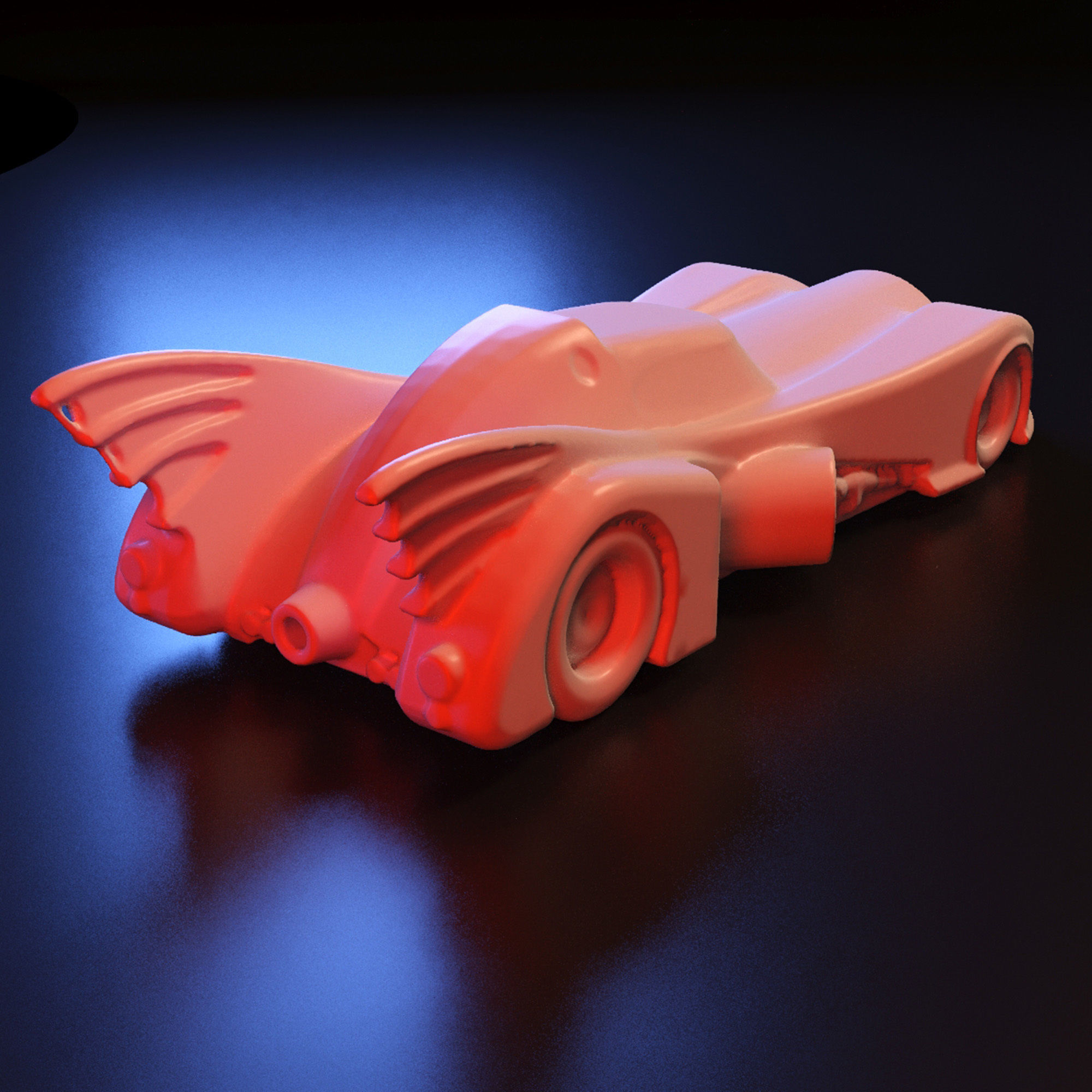 Batman Car stl 3D model 3D printable CGTrader