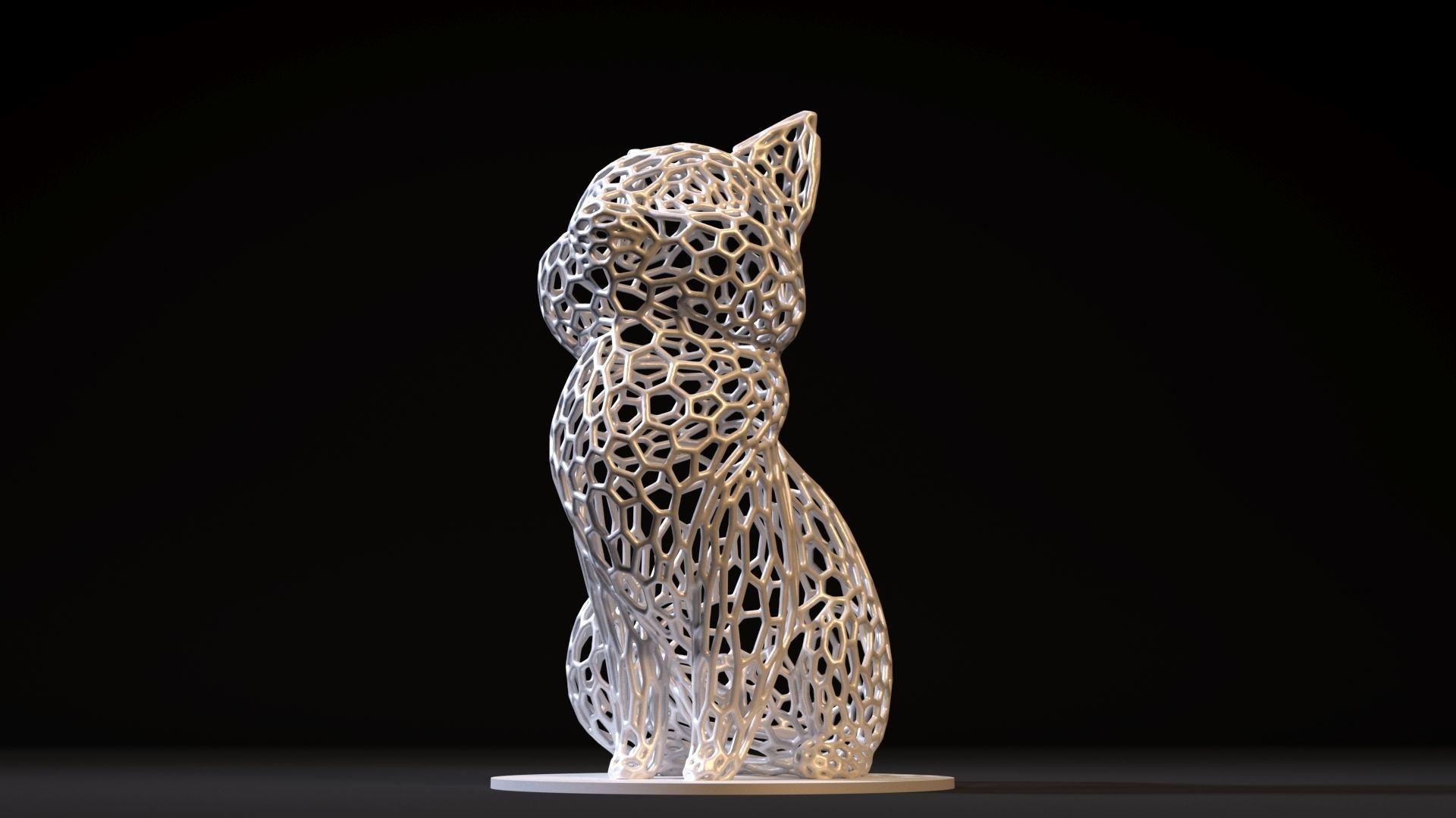 Cat decor free 3D model 3D printable | CGTrader