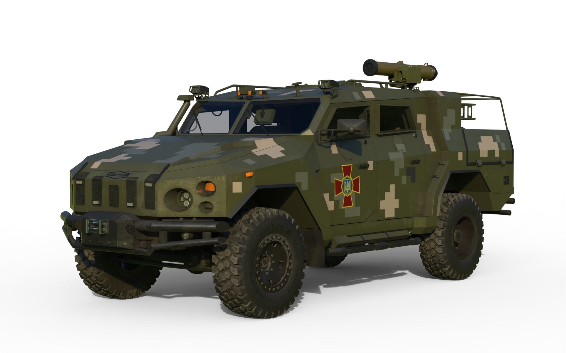 Novator light armored vehicle Stugna P 3D model | CGTrader