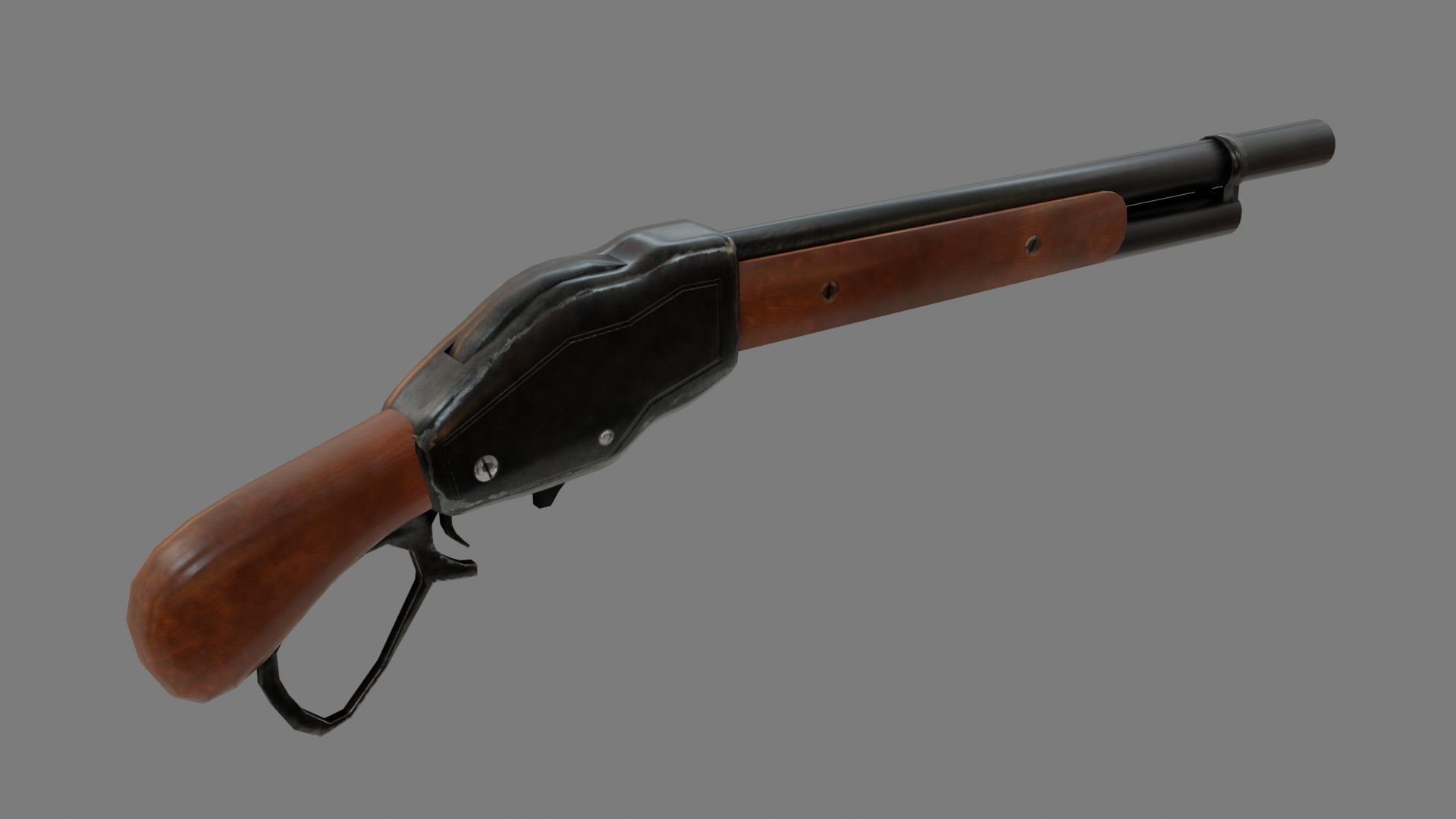 3D model Winchester 1887 - Rigged - Game Ready - PBR VR / AR / low-poly ...