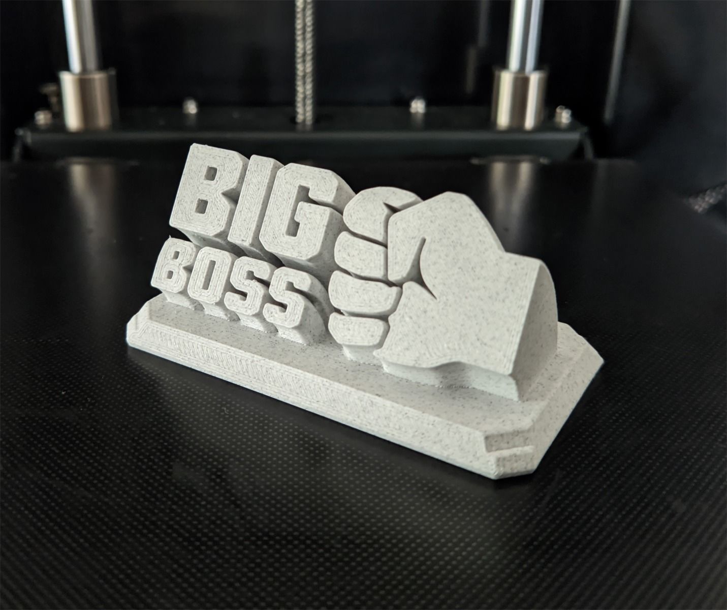 Printable Sweeping Text Plate 3D model 3D printable | CGTrader