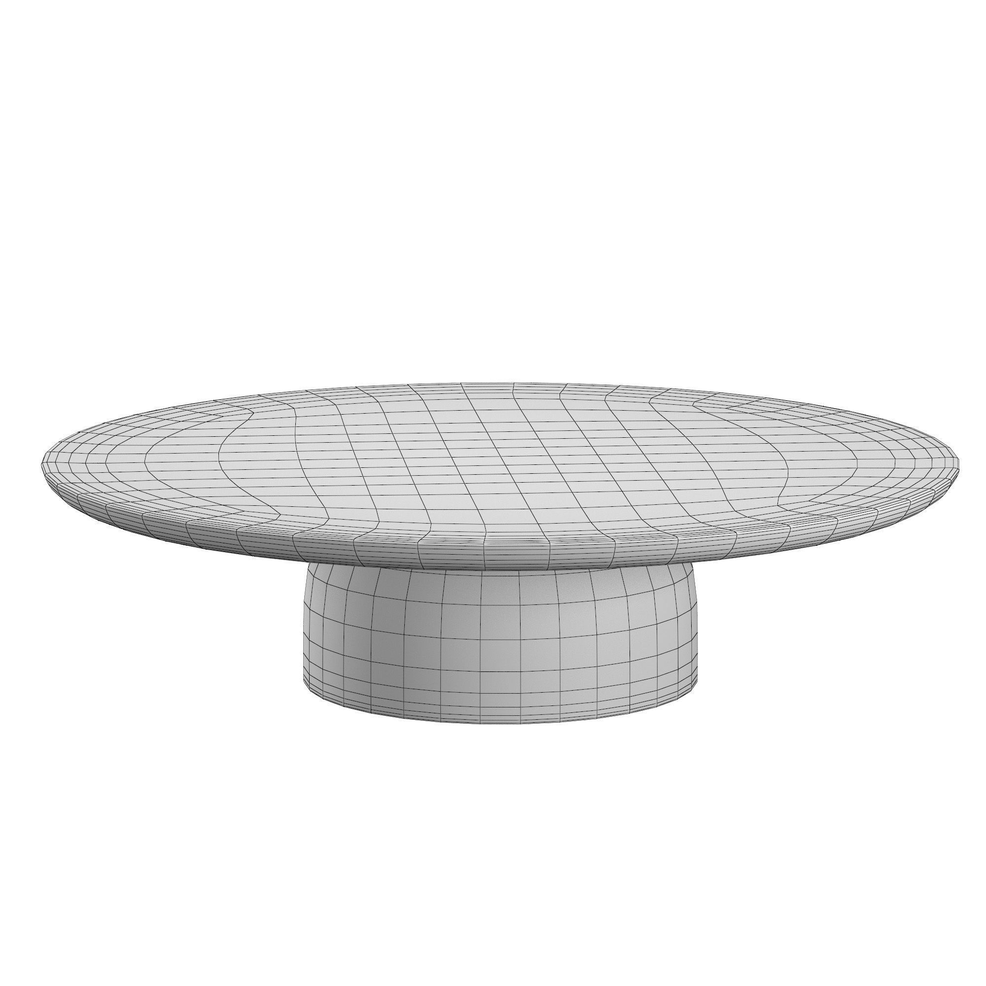 CUPOLA CARVED ROUND COFFEE TABLE 3D model CGTrader
