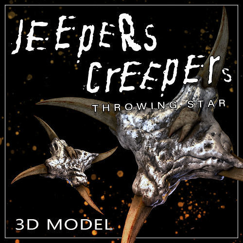 Jeepers Creepers Throwing Star 3D model 3D printable CGTrader